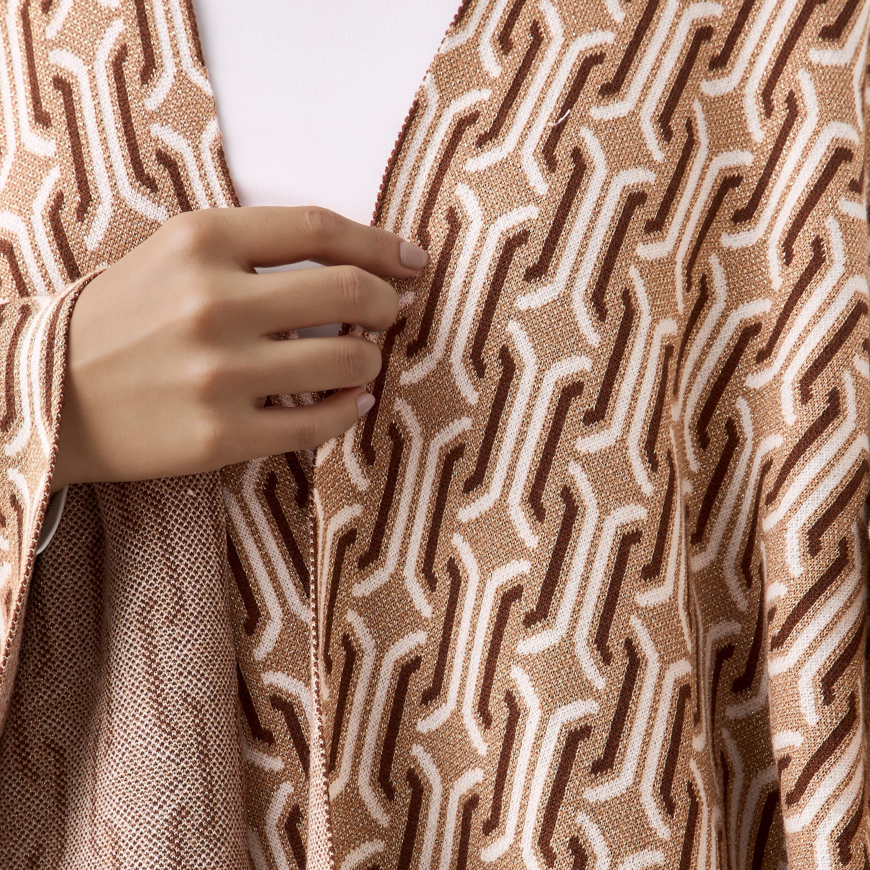 Relaxed Fit Printed Poncho-women-winterwear-cardigansandjumpers-cardigans-image-5