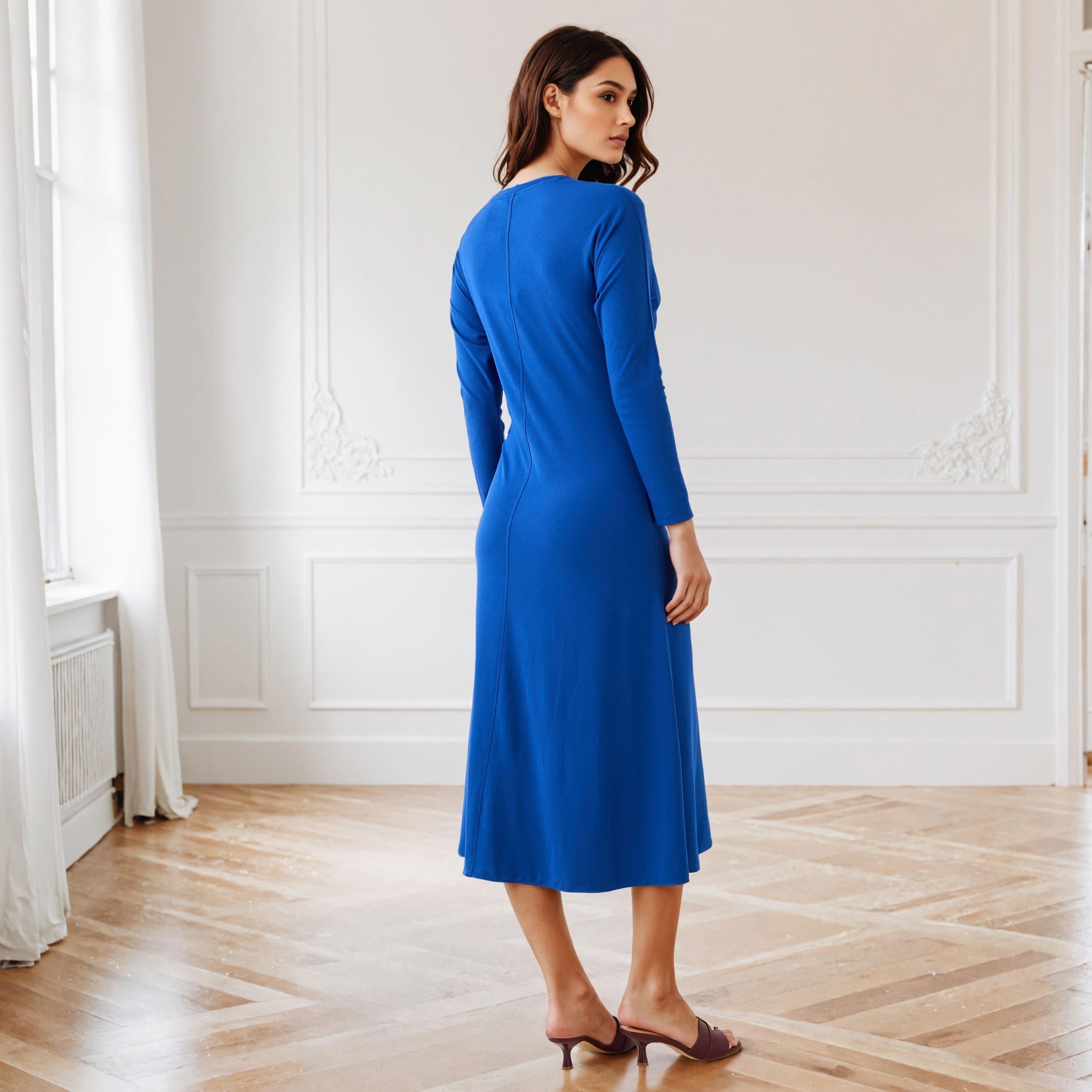 Draped Dress with Tie-Ups-women-clothing-dresses-image-3