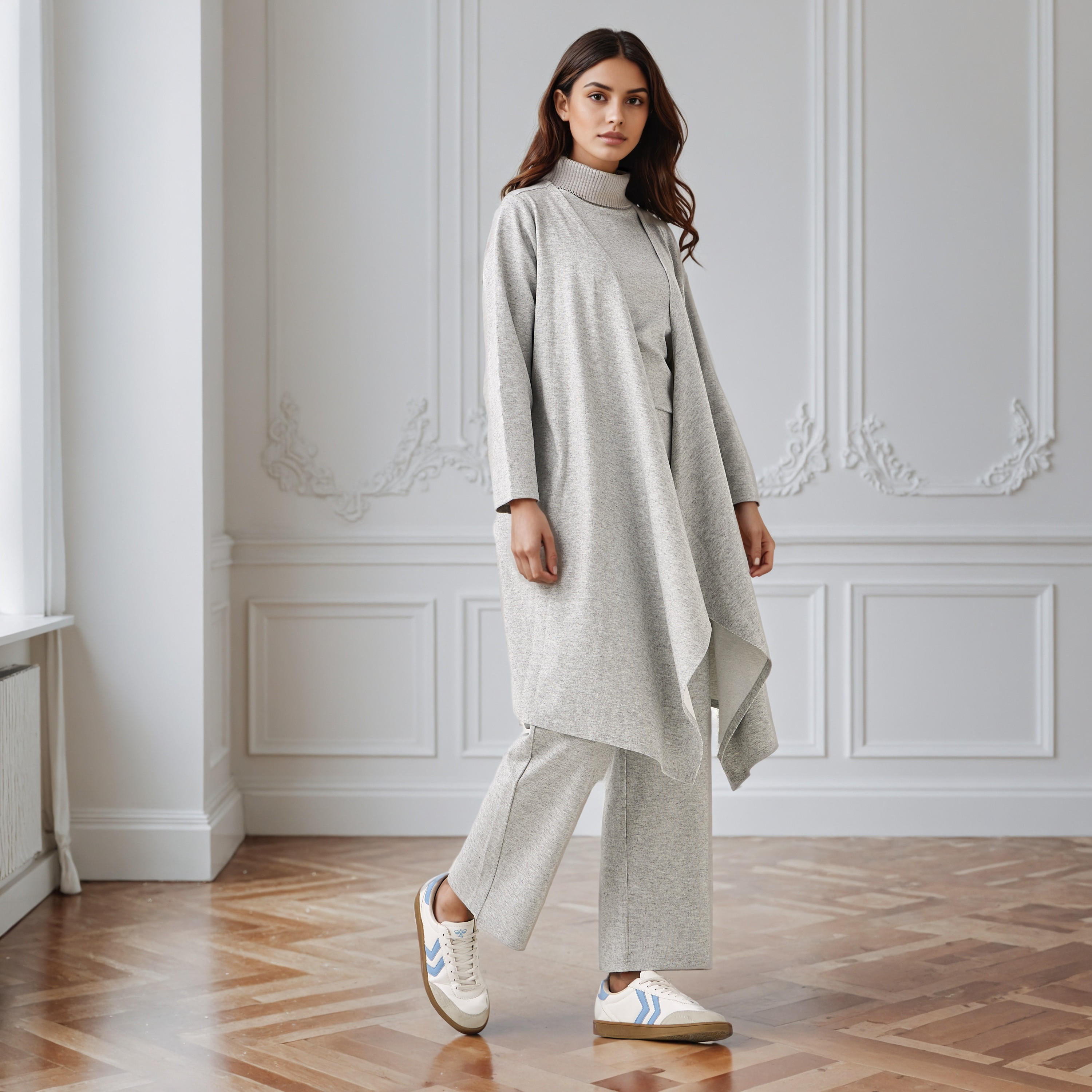 Relaxed Fit Longline Asymmetric Cardigan-women-winterwear-cardigansandjumpers-cardigans-image-2