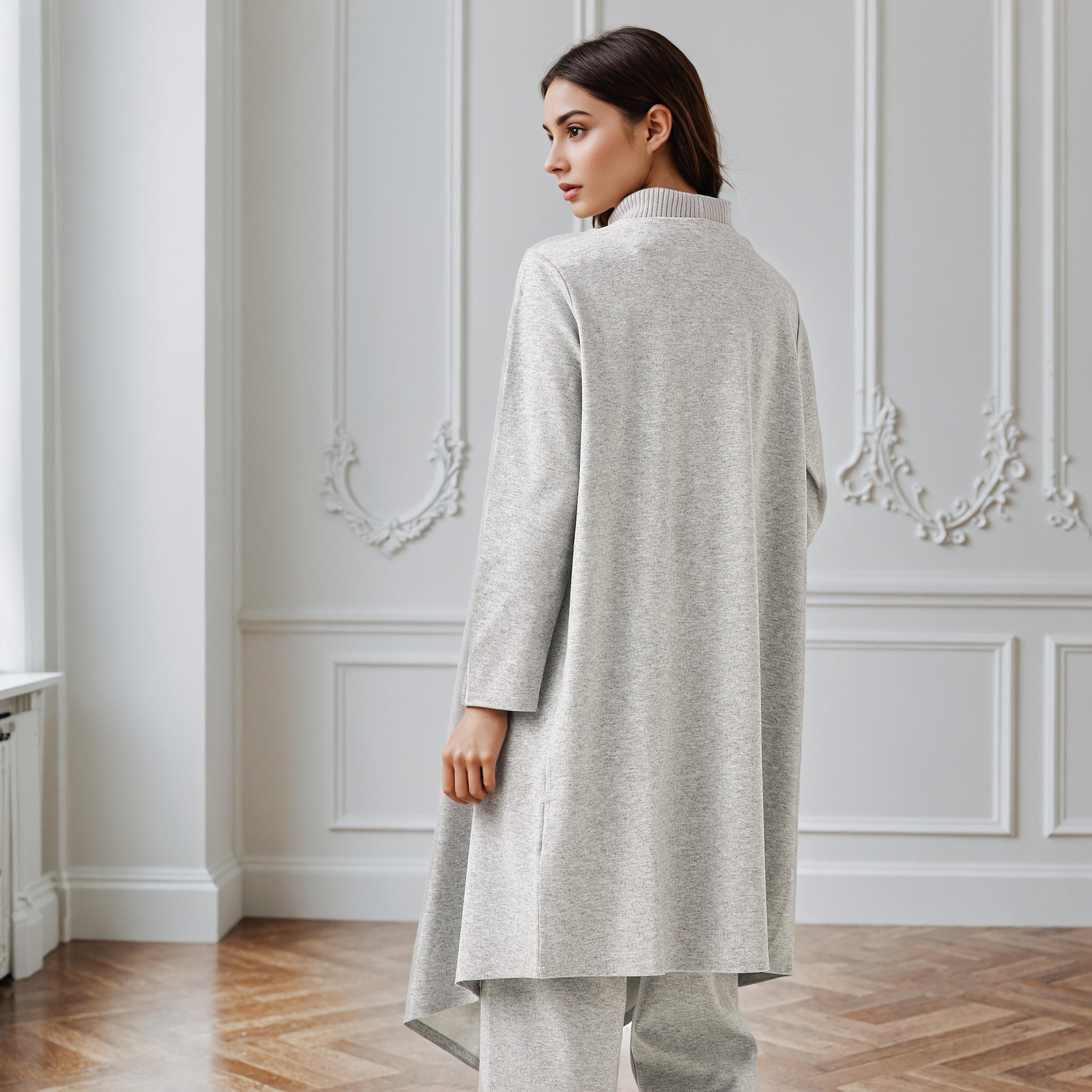 Relaxed Fit Longline Asymmetric Cardigan-women-winterwear-cardigansandjumpers-cardigans-image-3