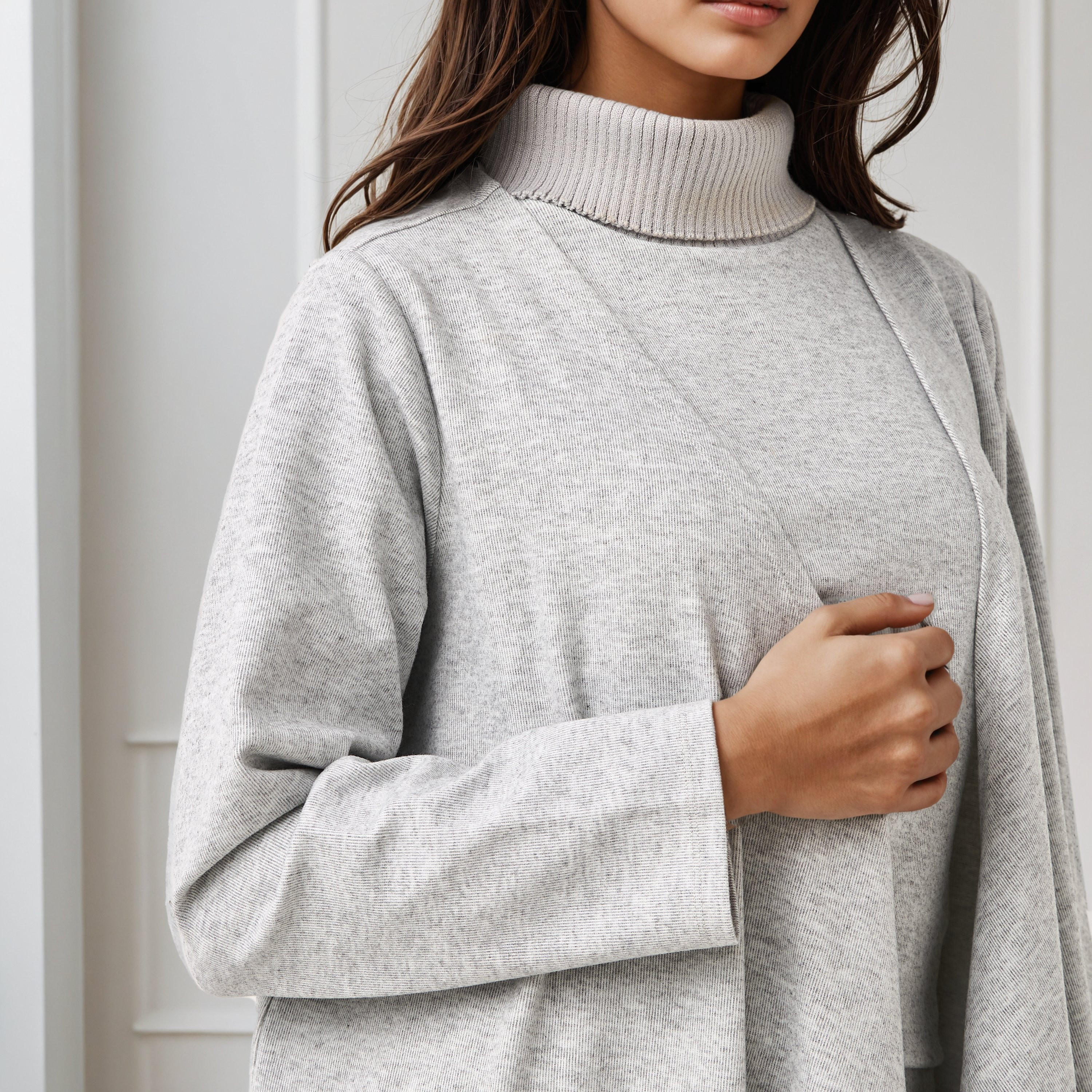 Relaxed Fit Longline Asymmetric Cardigan-women-winterwear-cardigansandjumpers-cardigans-image-5