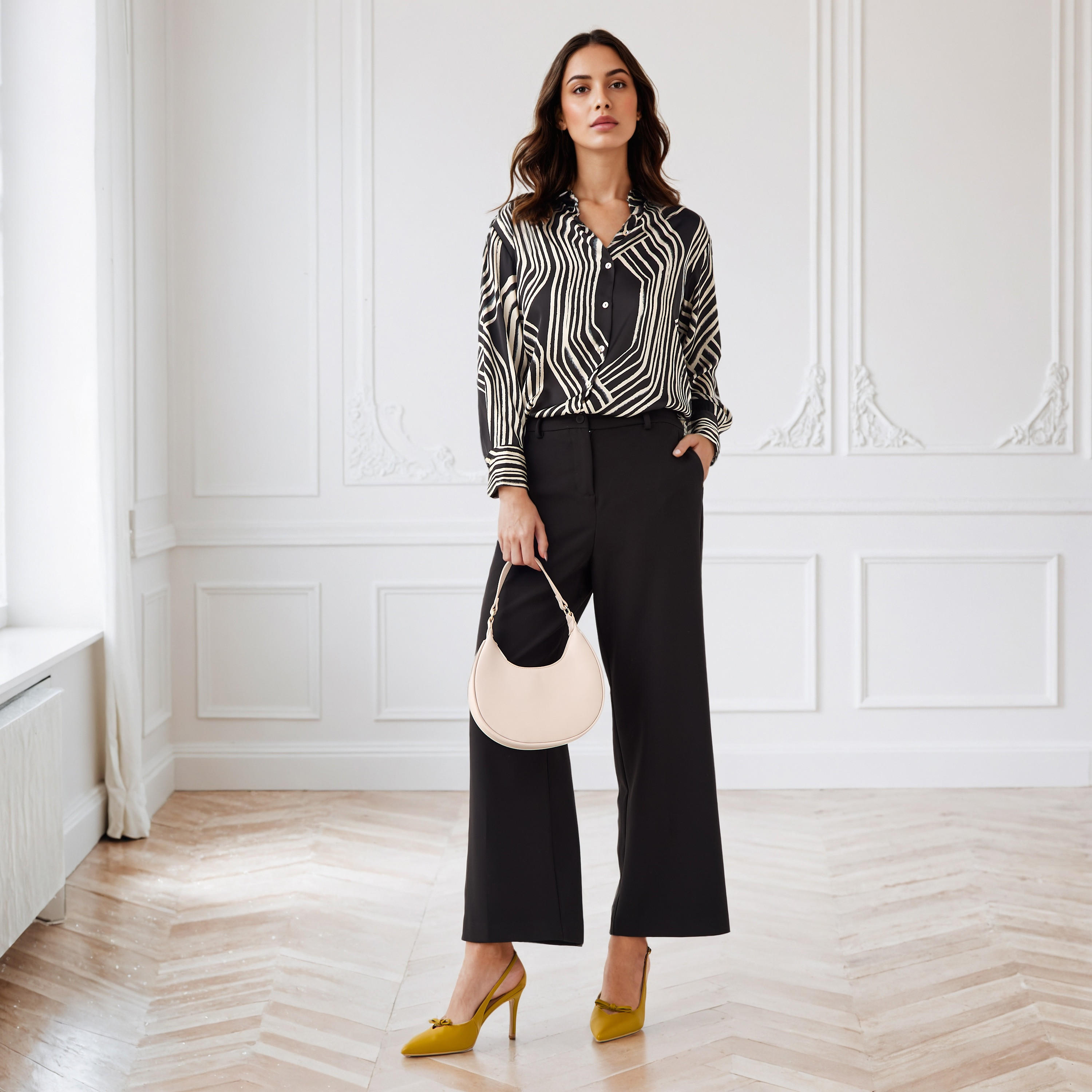قميص ستان بقصة عادية وطبعات-women-clothing-shirtsandblouses-shirts-image-5