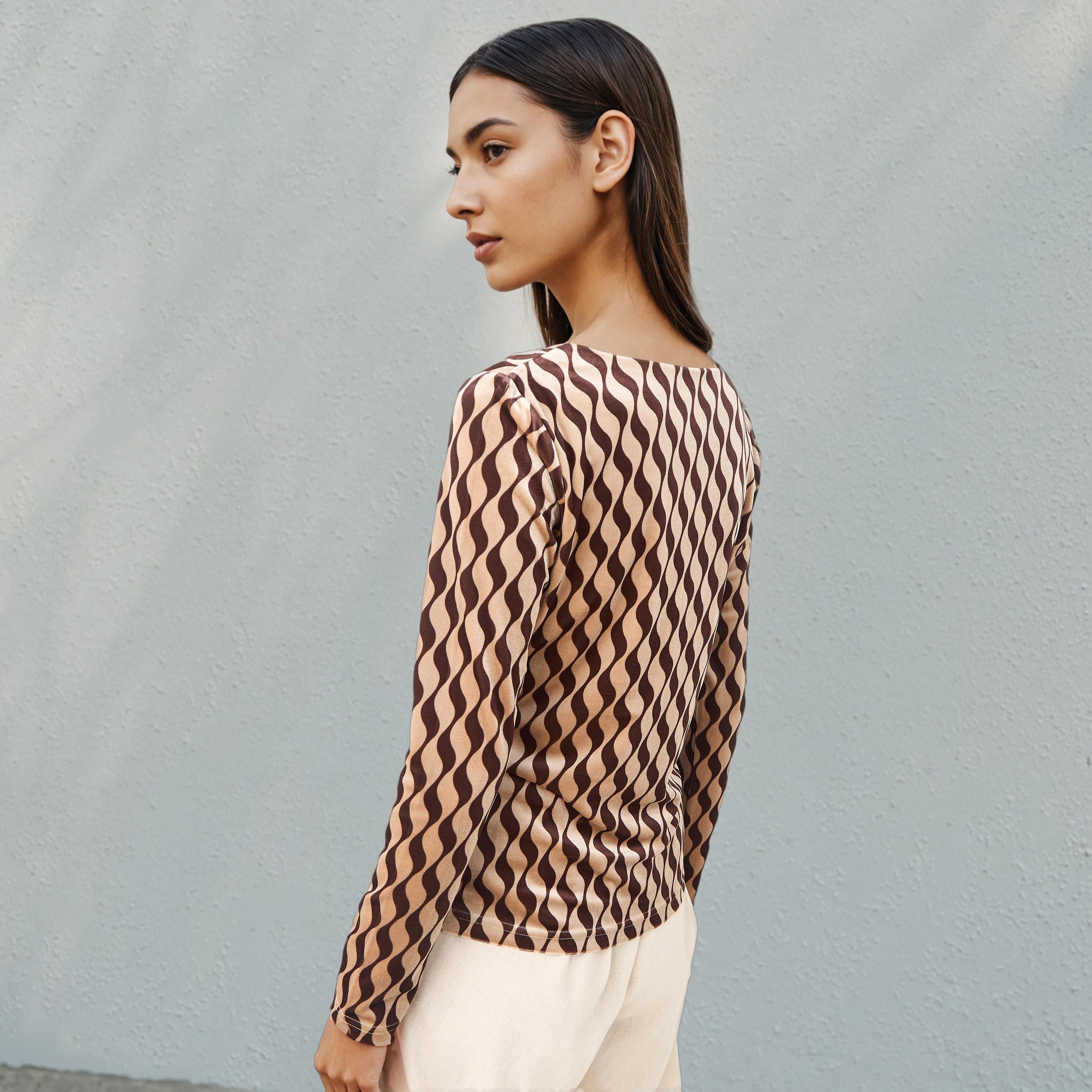 Printed Velvet Top-women-clothing-tshirts-image-4