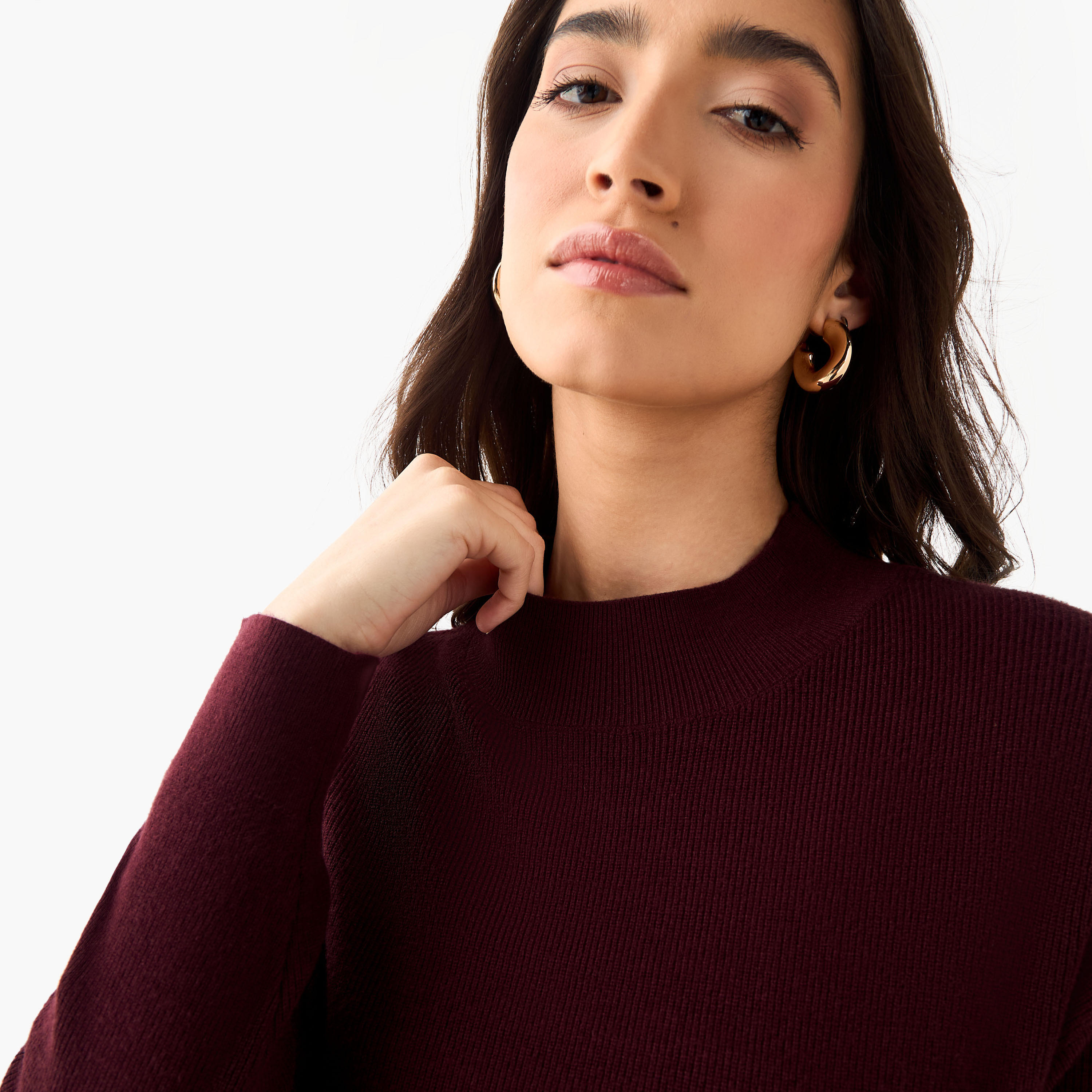 Relaxed Fit High Neck Sweater-women-clothing-cardigansandjumpers-jumpers-image-5