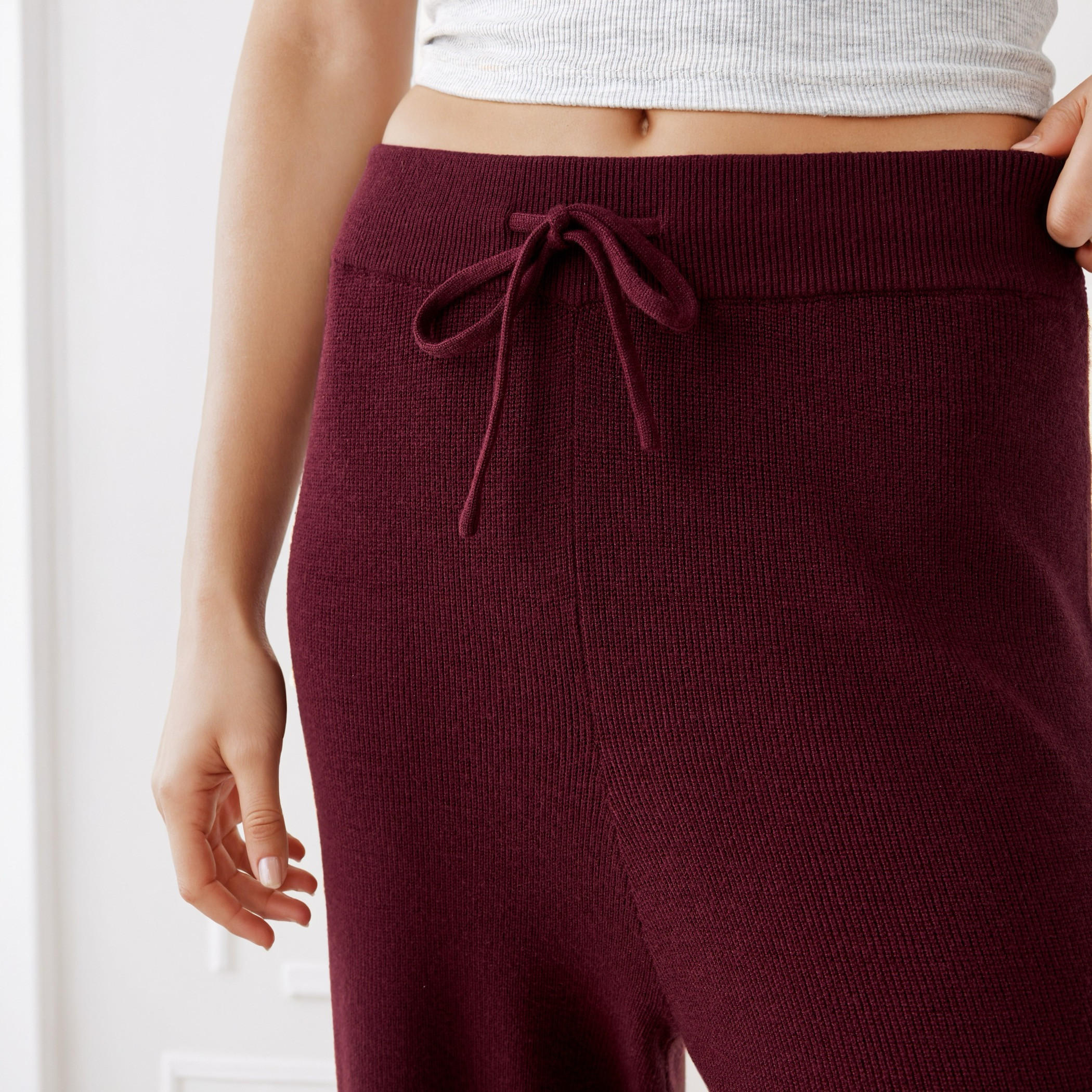 Textured Relaxed Fit Flexi Waist Track Pants-women-clothing-bottoms-joggers-image-4