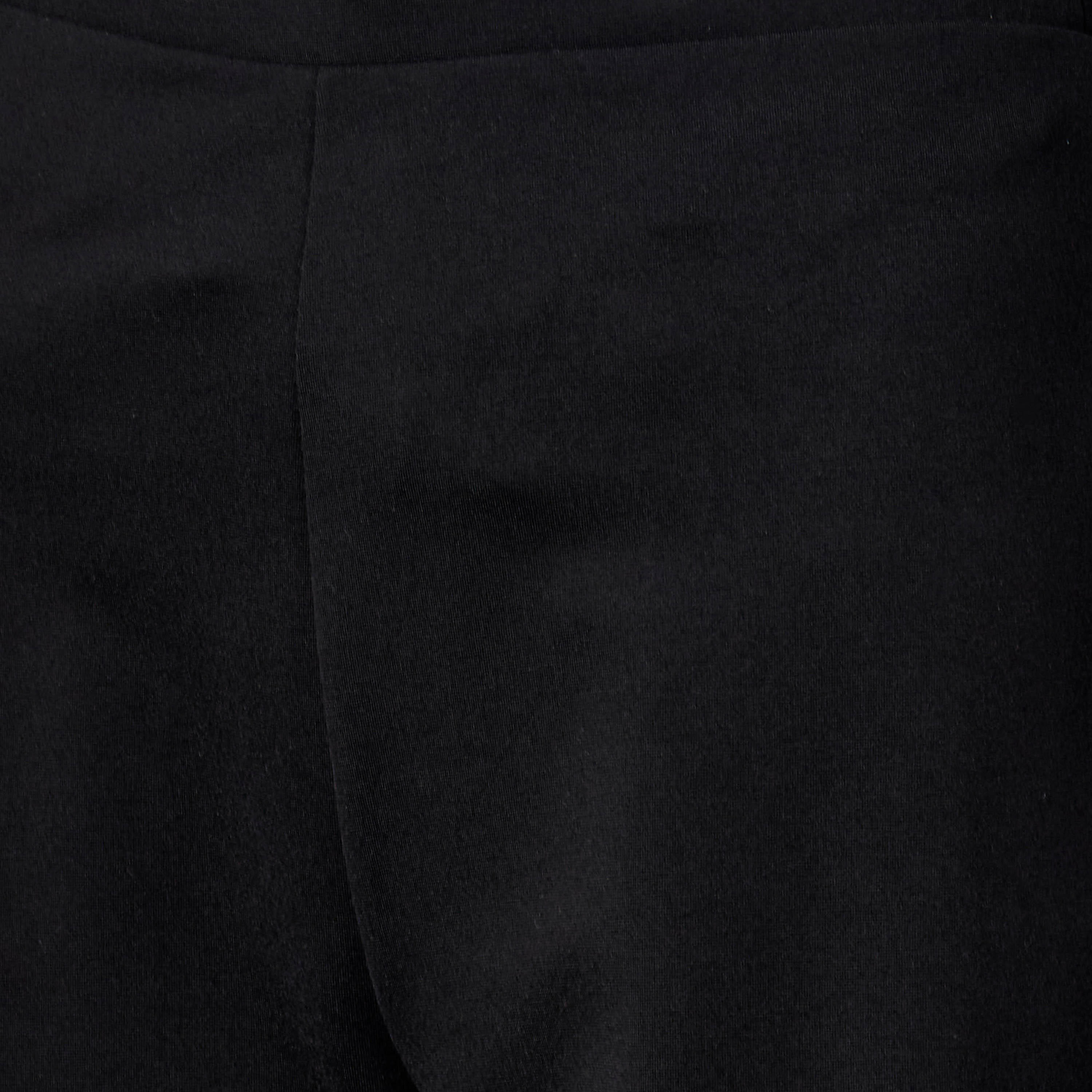 بنطلون بونتي طول كامل بقصة بونتي بخصر متوسط وخصر مطاطي-women-clothing-bottoms-trousers-image-2