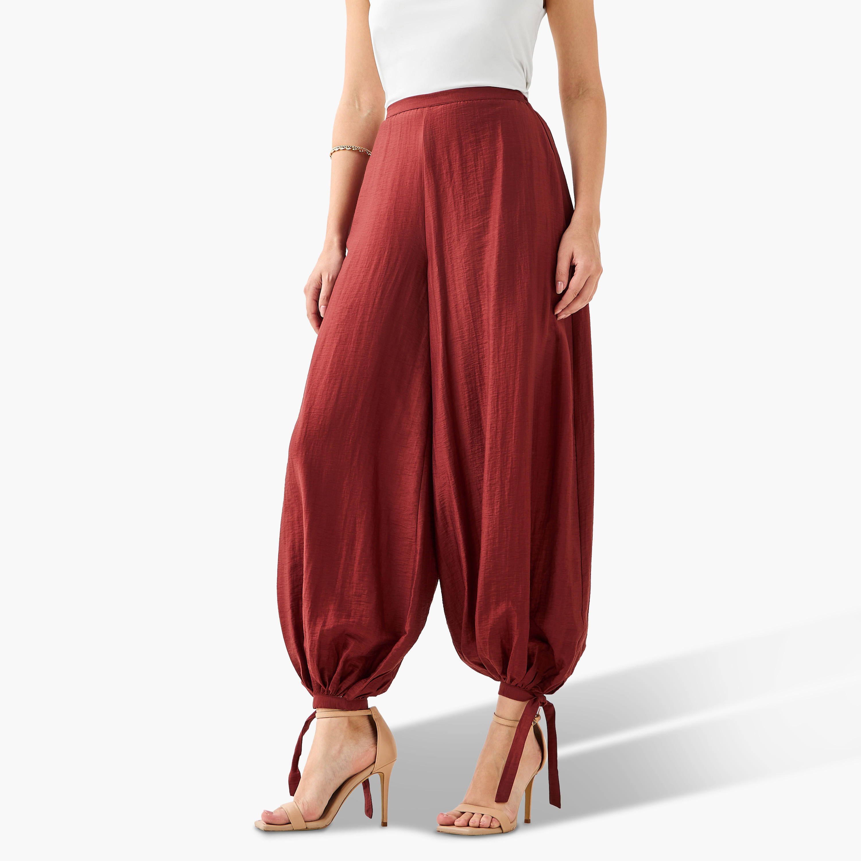 Textured Balloon Pants-women-clothing-bottoms-trousers-image-2