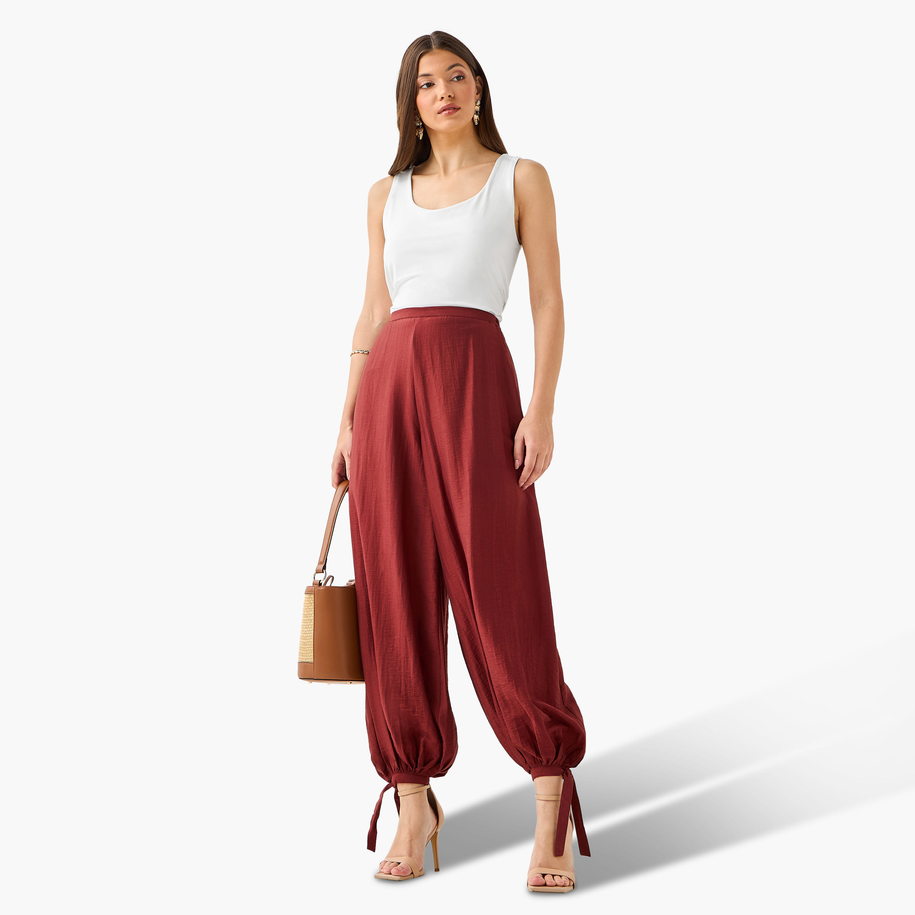Textured Balloon Pants-women-clothing-bottoms-trousers-image-3