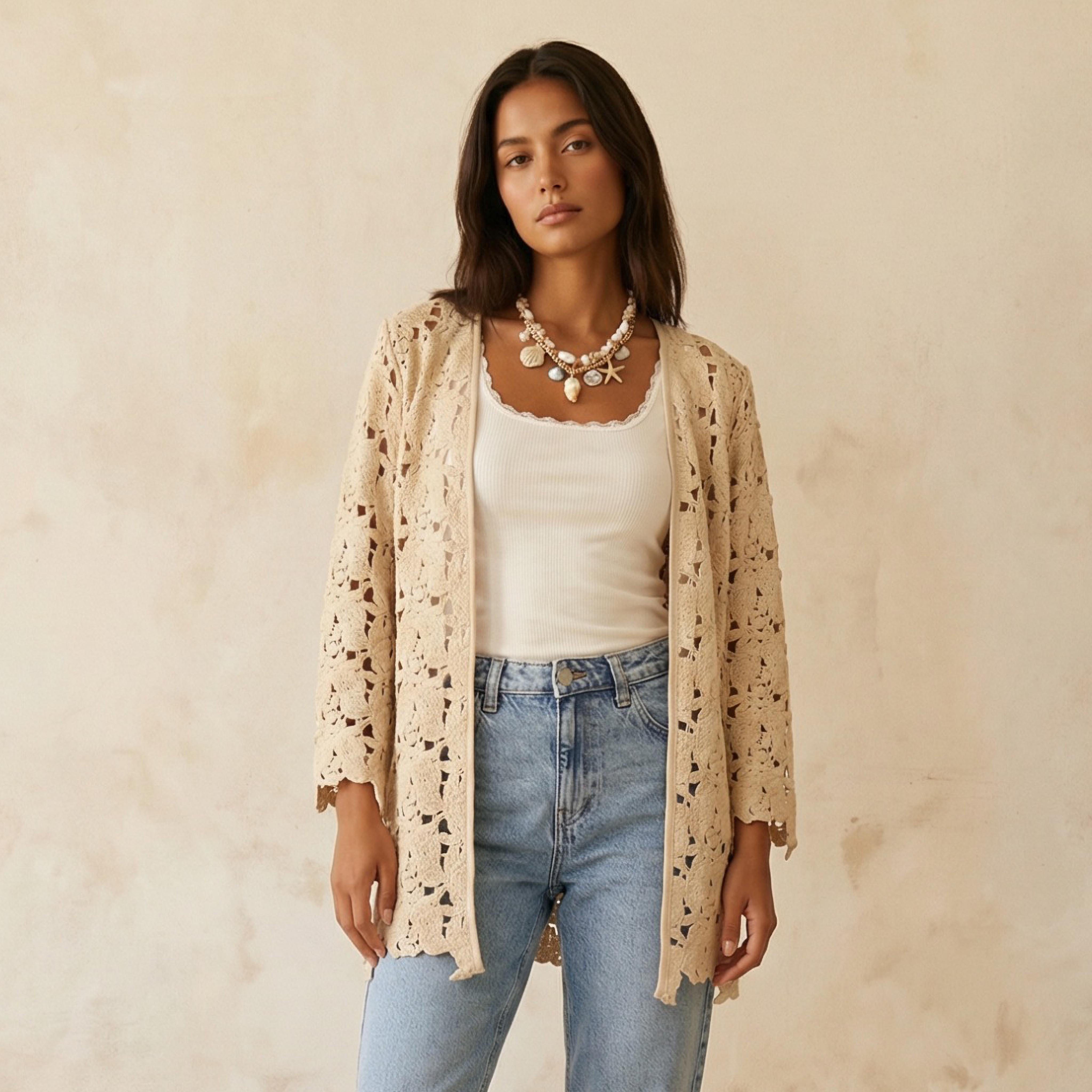 Crochet Open Front Shrug-women-clothing-shirtsandblouses-blouses-image-1