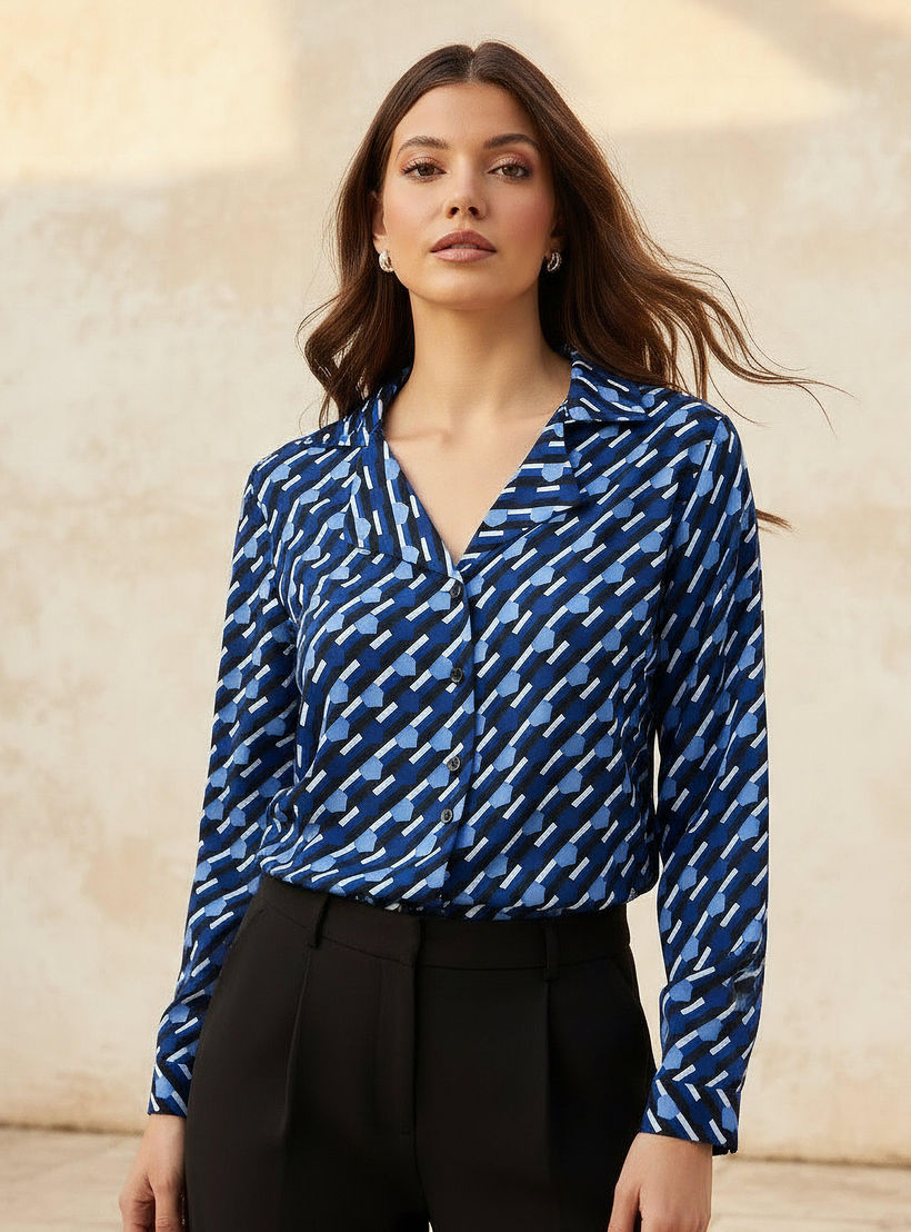 Shirt with Notch Collar-women-clothing-shirtsandblouses-shirts-image-2