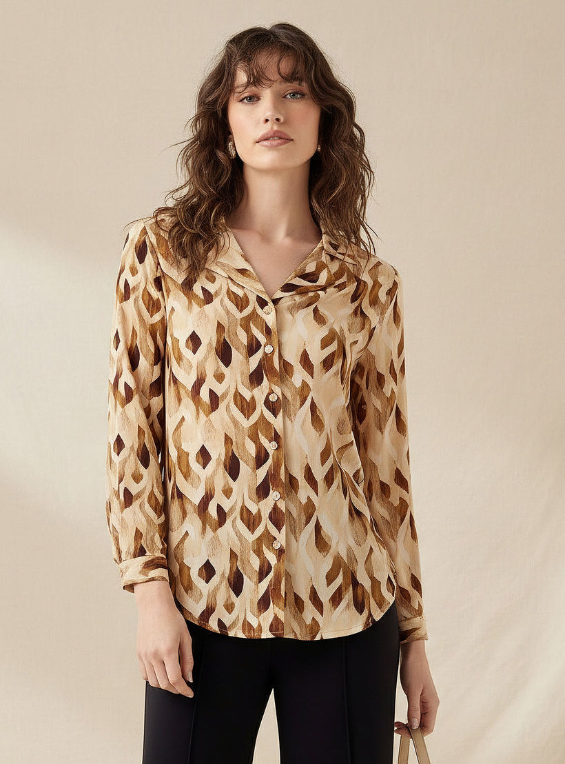 قميص بطبعات زهرية وياقة مطويّة-women-clothing-shirtsandblouses-shirts-image-1