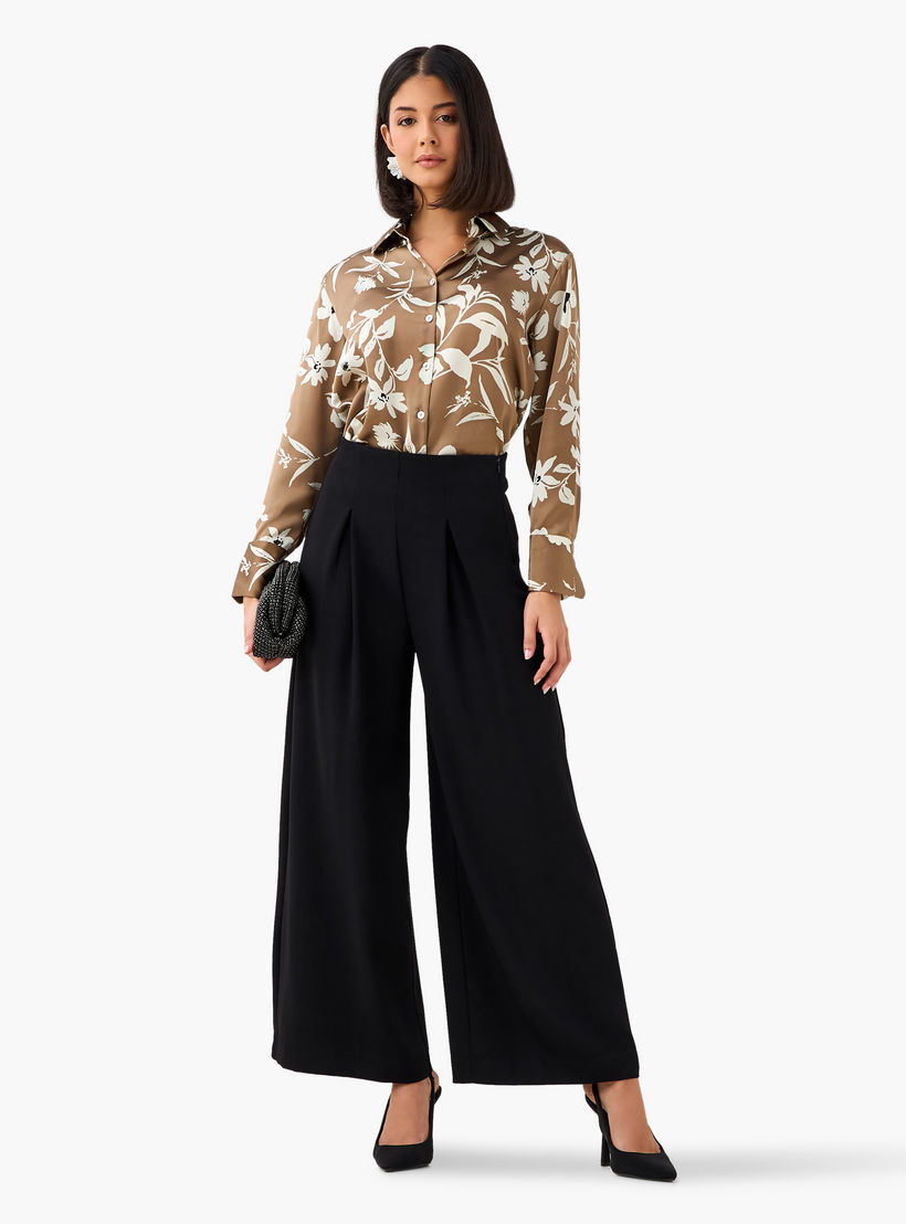 Floral Print Regular Fit Shirt with Collar-women-clothing-shirtsandblouses-shirts-image-4