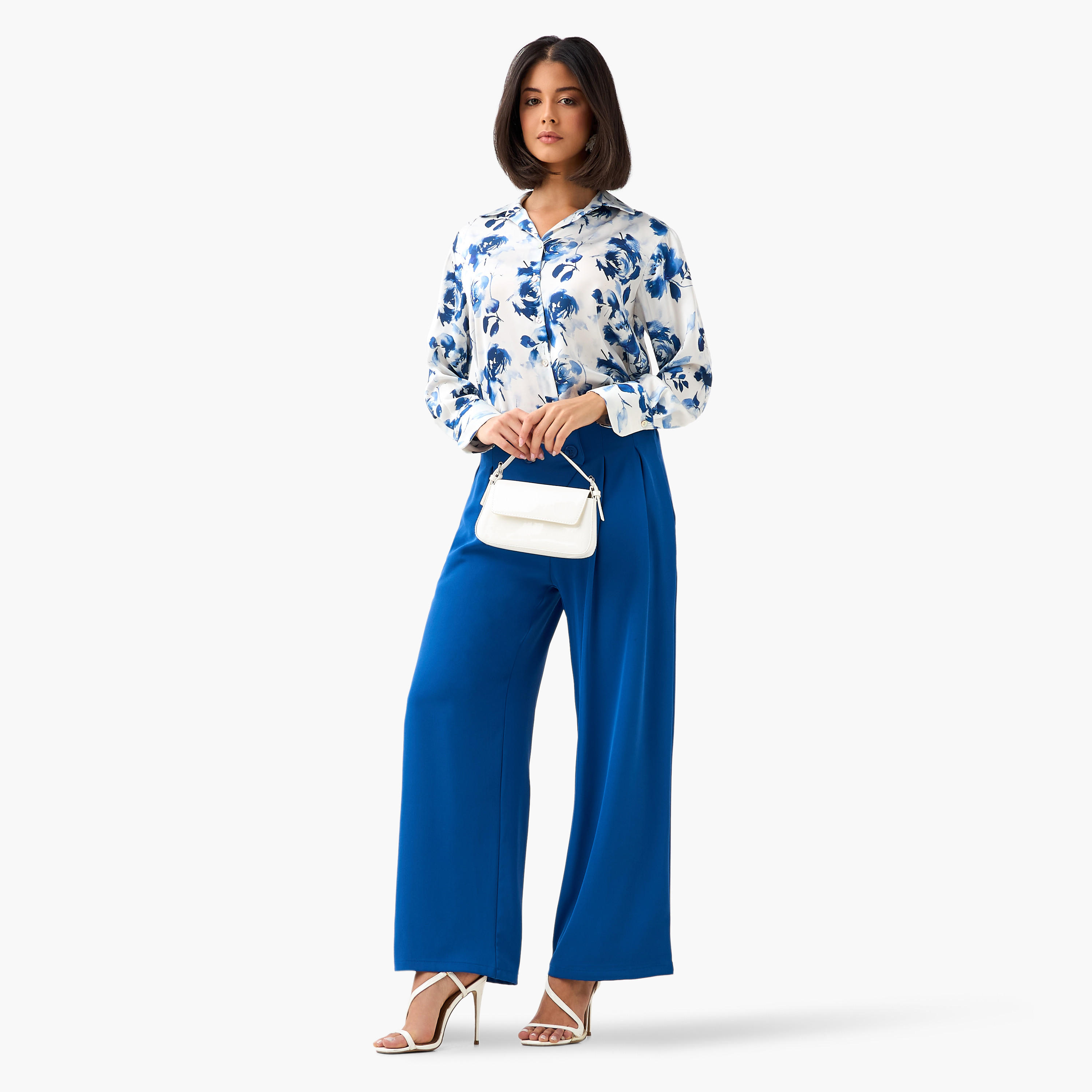 Floral Print Regular Fit Shirt with Collar-women-clothing-shirtsandblouses-shirts-image-4