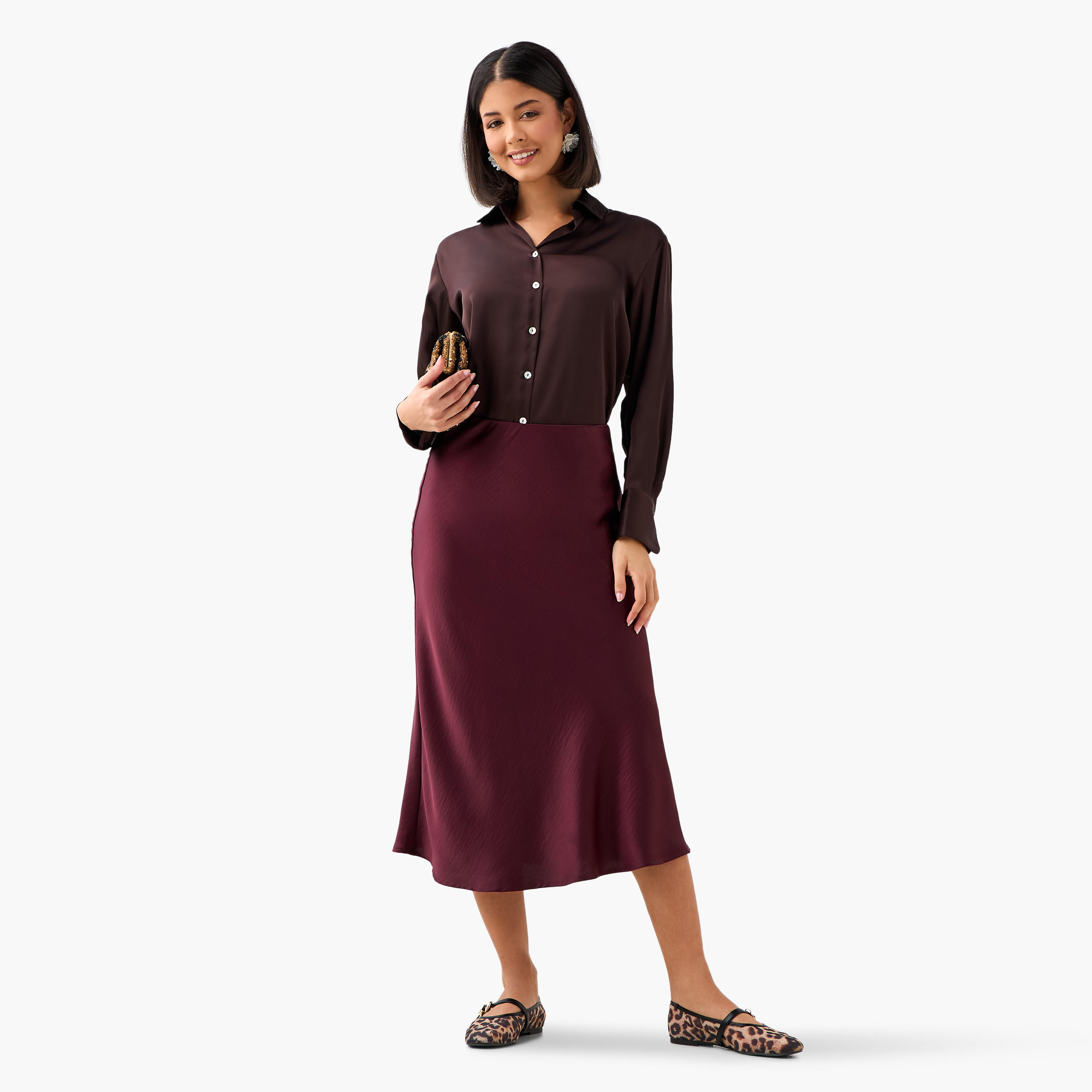 Regular Fit Shirt with Collar-women-clothing-shirtsandblouses-shirts-image-4