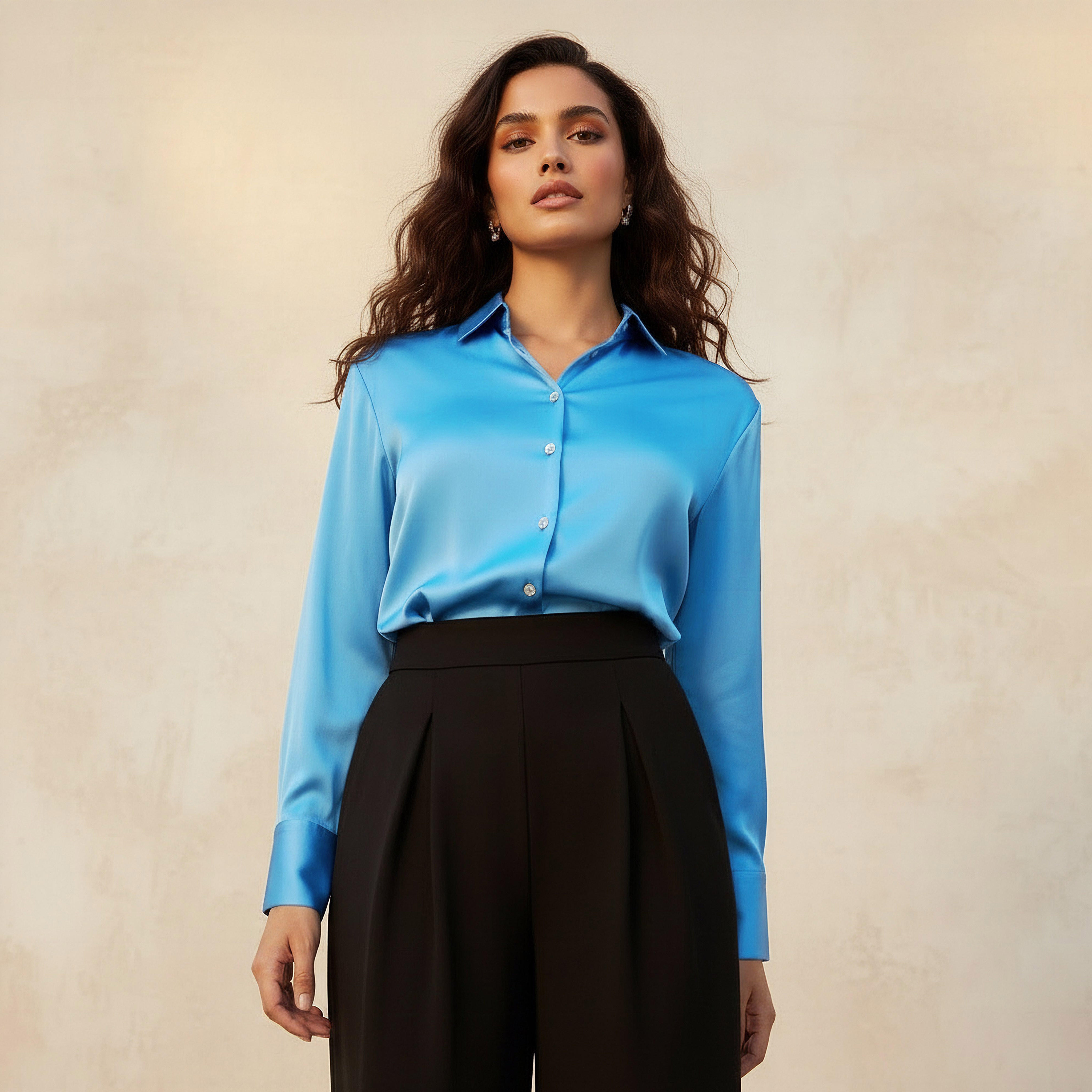 قميص بياقة وأكمام طويلة وأزرار إغلاق-women-clothing-shirtsandblouses-shirts-image-1
