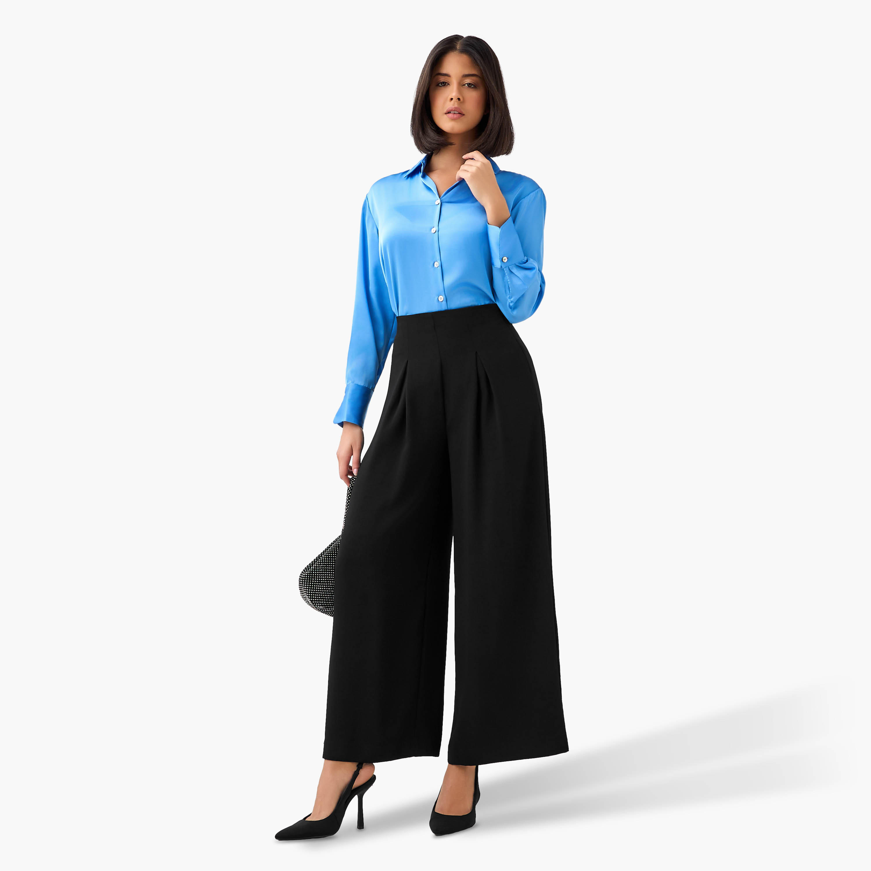 قميص بياقة وأكمام طويلة وأزرار إغلاق-women-clothing-shirtsandblouses-shirts-image-3