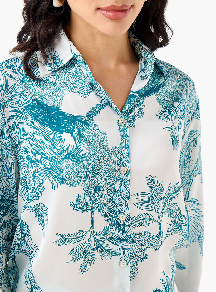 قميص بوليستر بقصة عادية وأكمام طويلة-women-clothing-shirtsandblouses-shirts-image-6