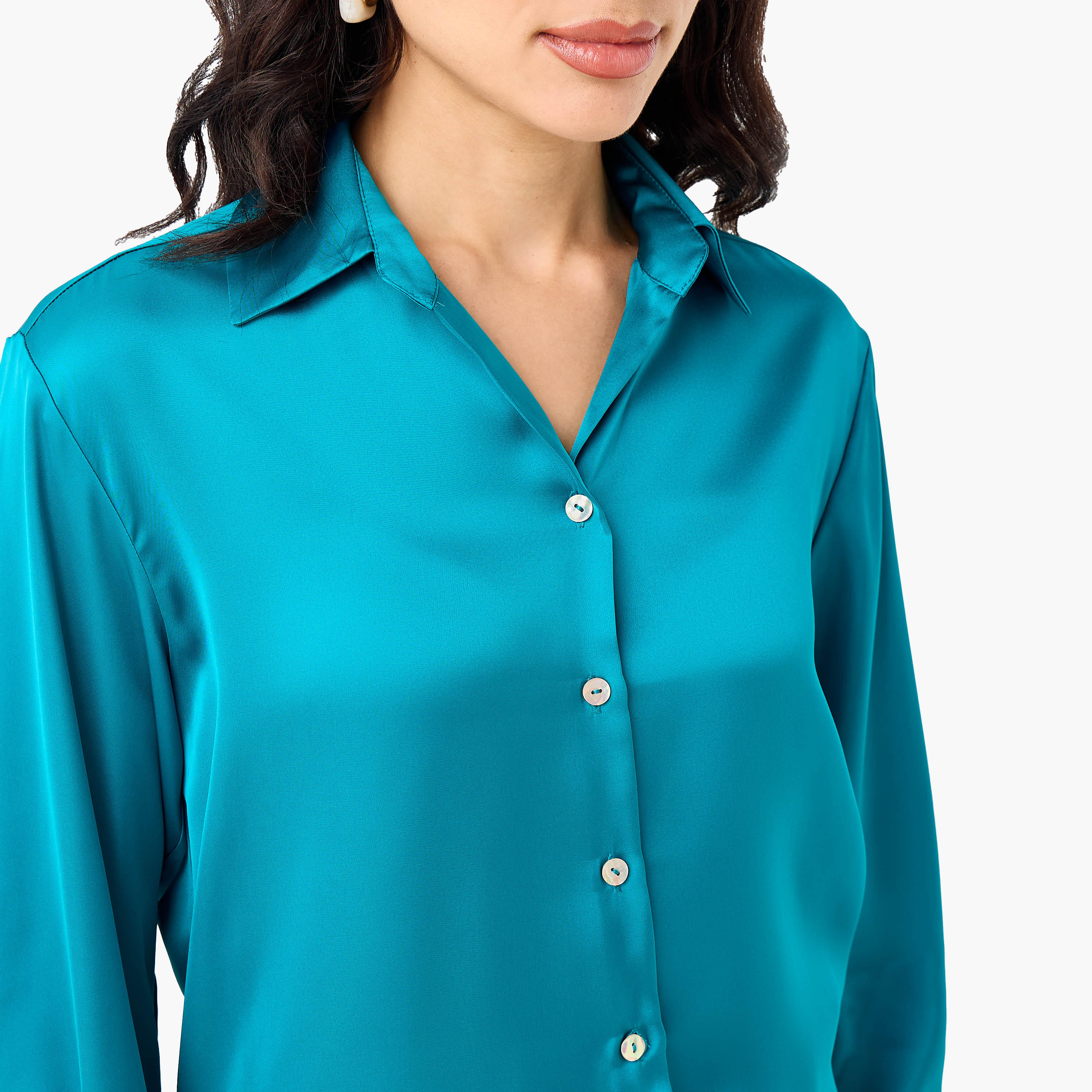 Regular Fit Polyester Shirt with Long Sleeves-women-clothing-shirtsandblouses-shirts-image-7