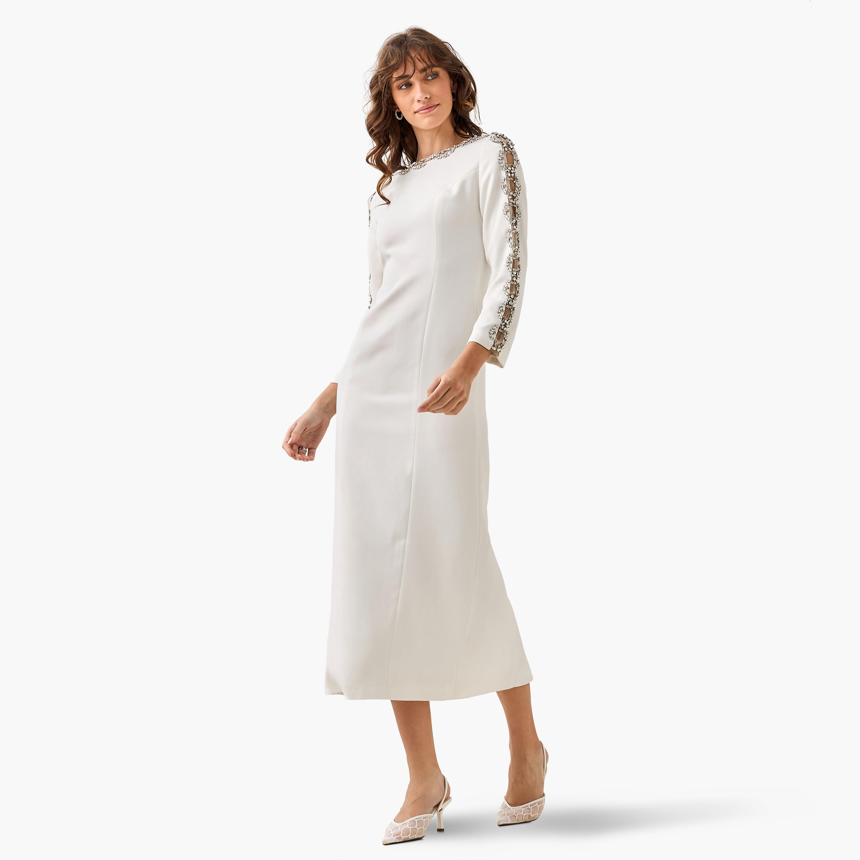 Embellished Party Dress with Back Slit-women-clothing-dresses-image-5