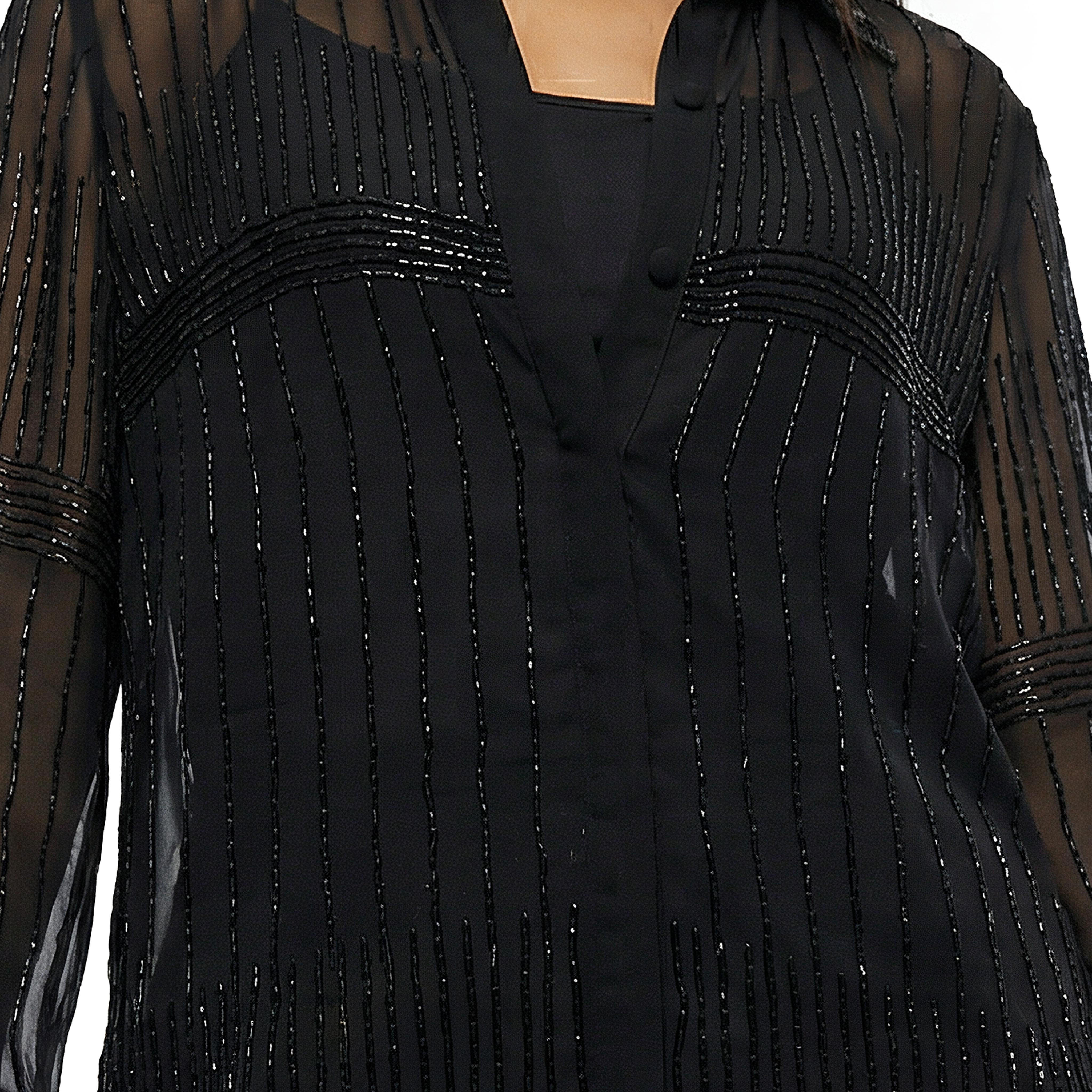 Longline Shirt with Bead Embellishment-women-clothing-shirtsandblouses-shirts-image-2