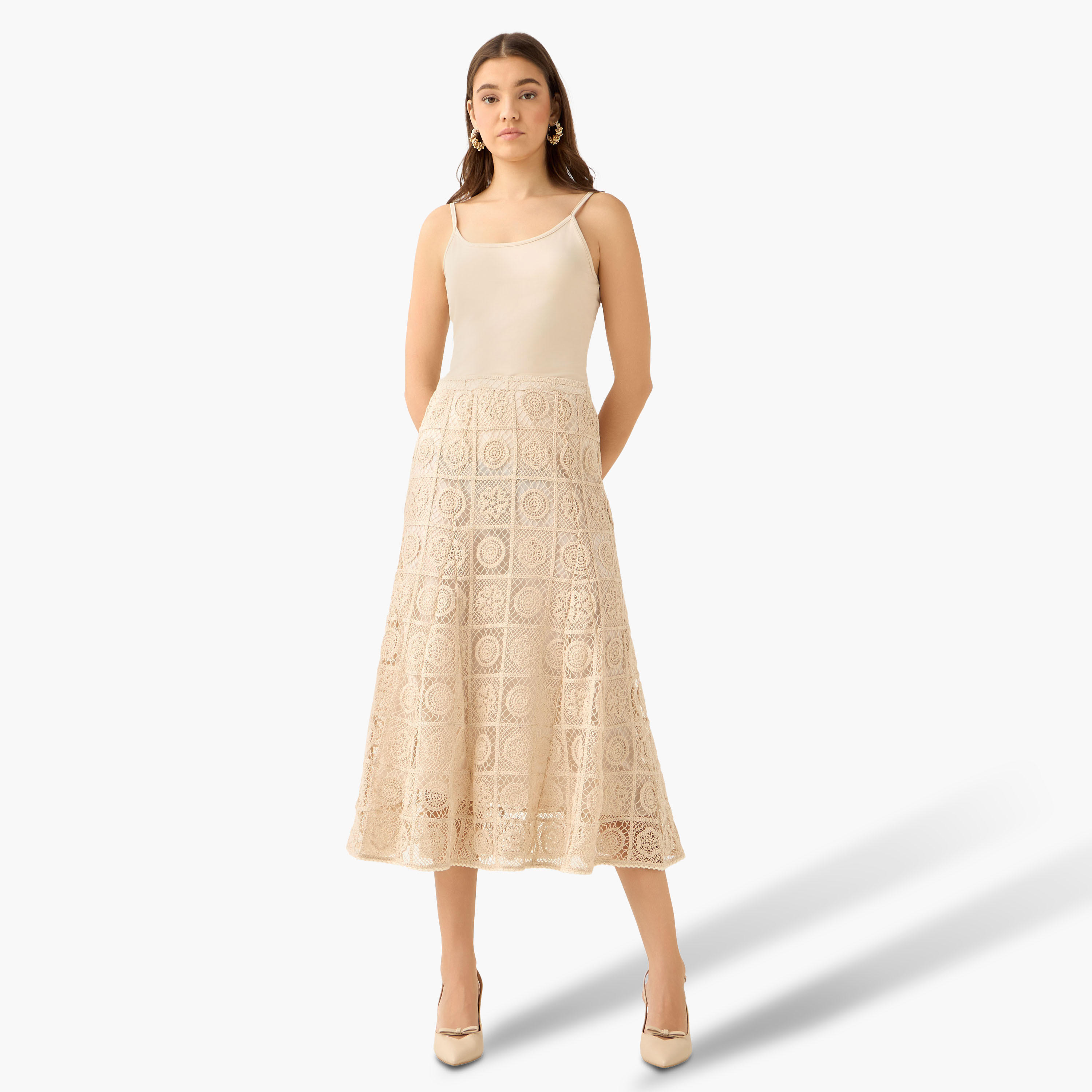 تنورة كروشيه إيه لاين ميدي-women-clothing-bottoms-skirts-image-4