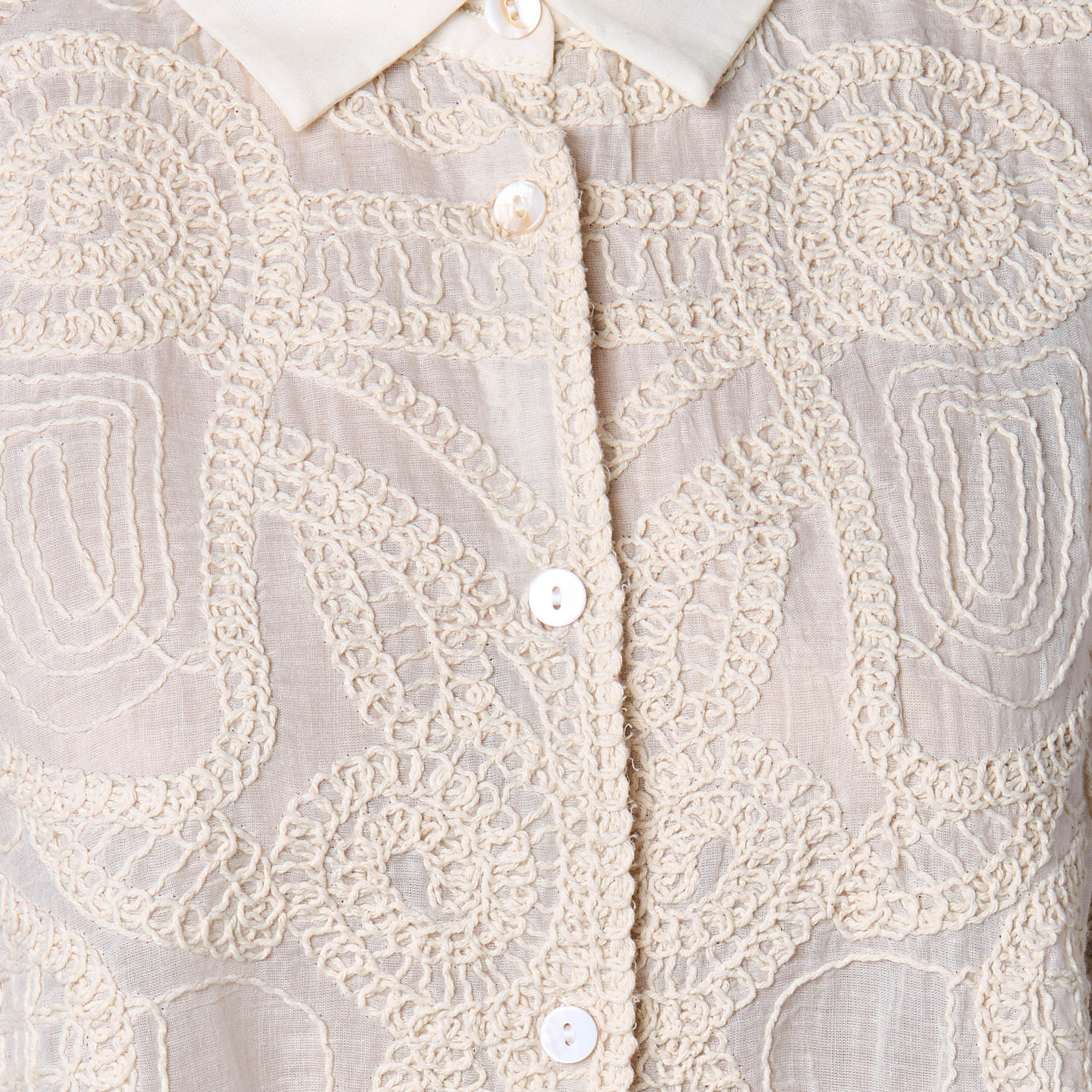 Crochet Shirt with Scalloped Hem-women-clothing-shirtsandblouses-shirts-image-3