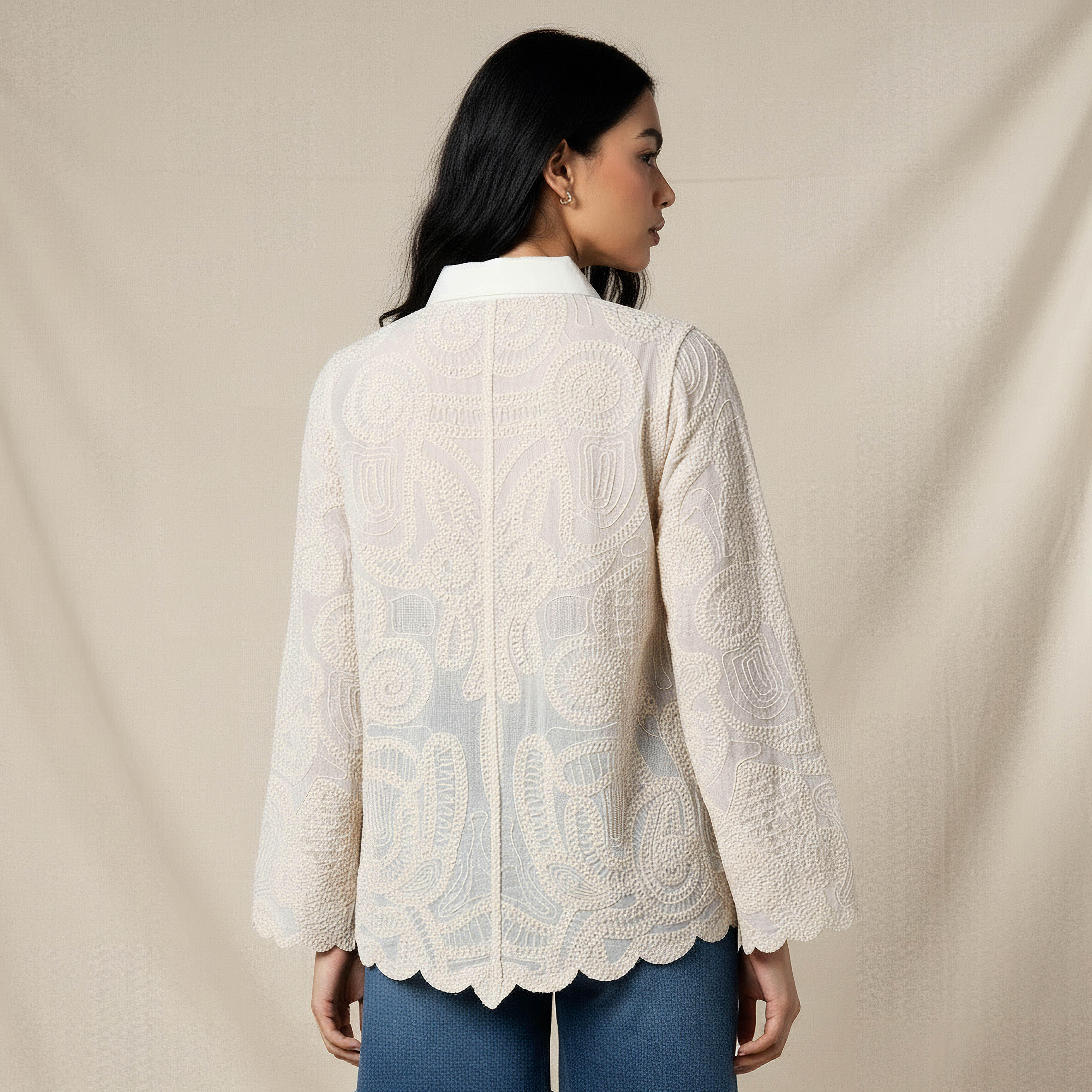 Crochet Shirt with Scalloped Hem-women-clothing-shirtsandblouses-shirts-image-5
