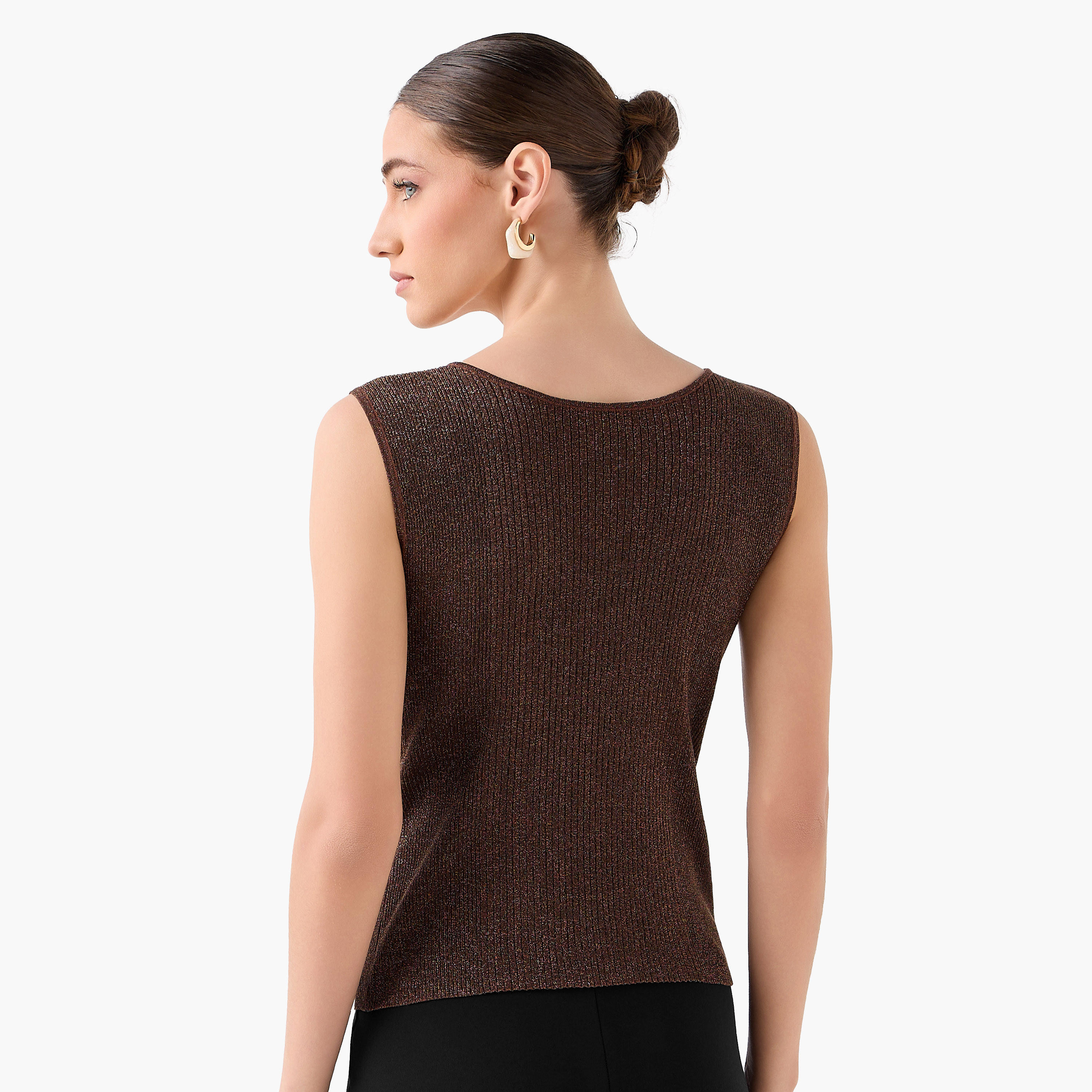 Regular Fit Tank Top with Embellishment-women-clothing-tshirts-image-5