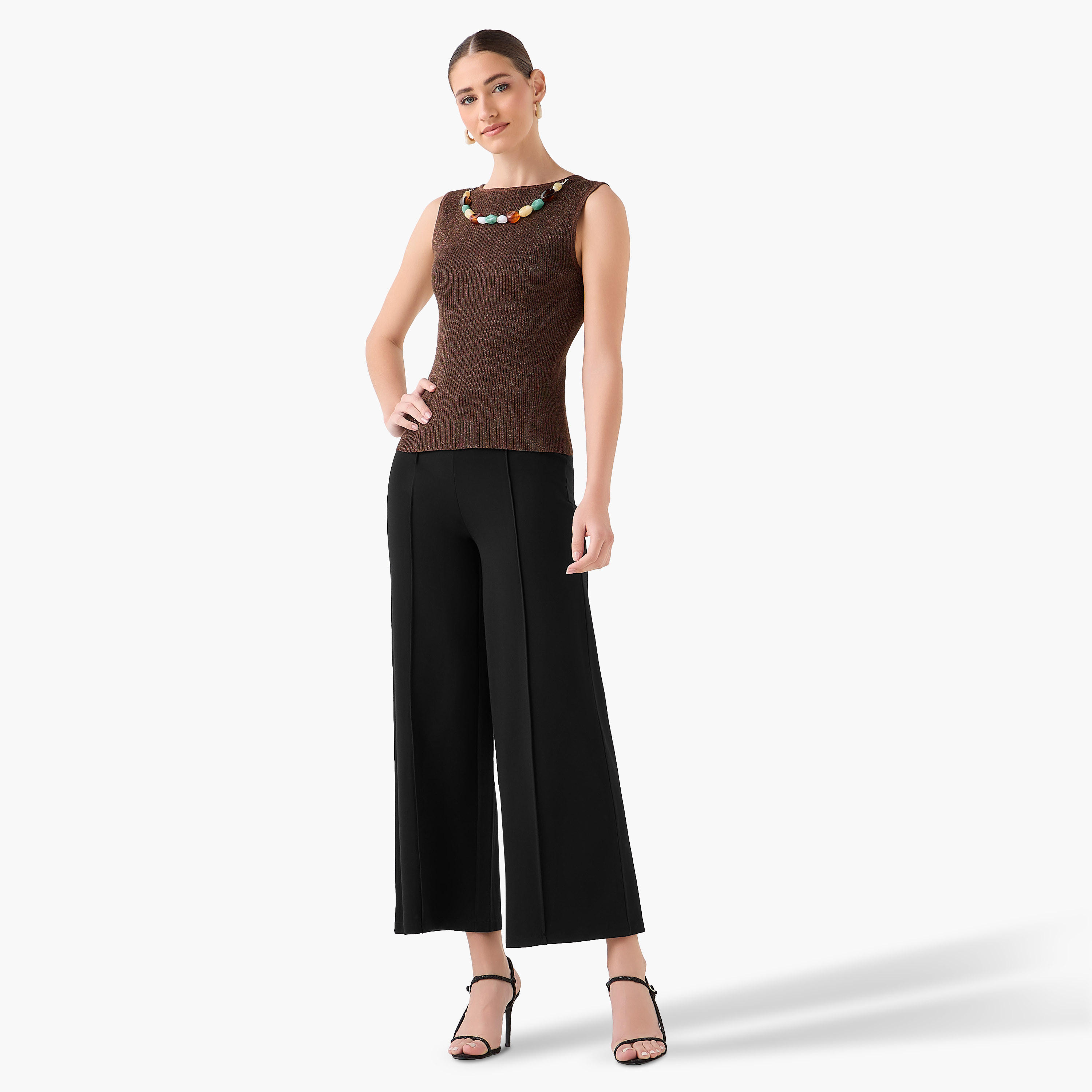 Regular Fit Tank Top with Embellishment-women-clothing-tshirts-image-6