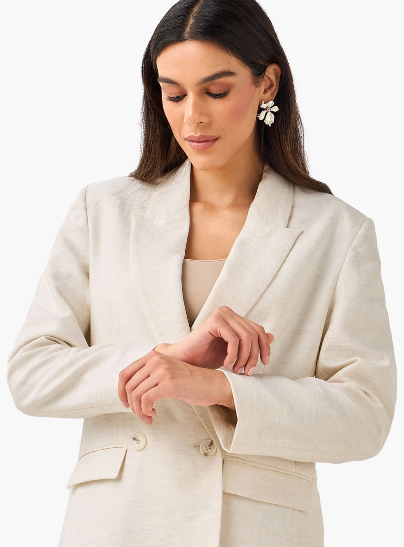 Regular Fit Linen Blend Blazer with Notch Lapel-women-clothing-coatsandjackets-blazers-image-6