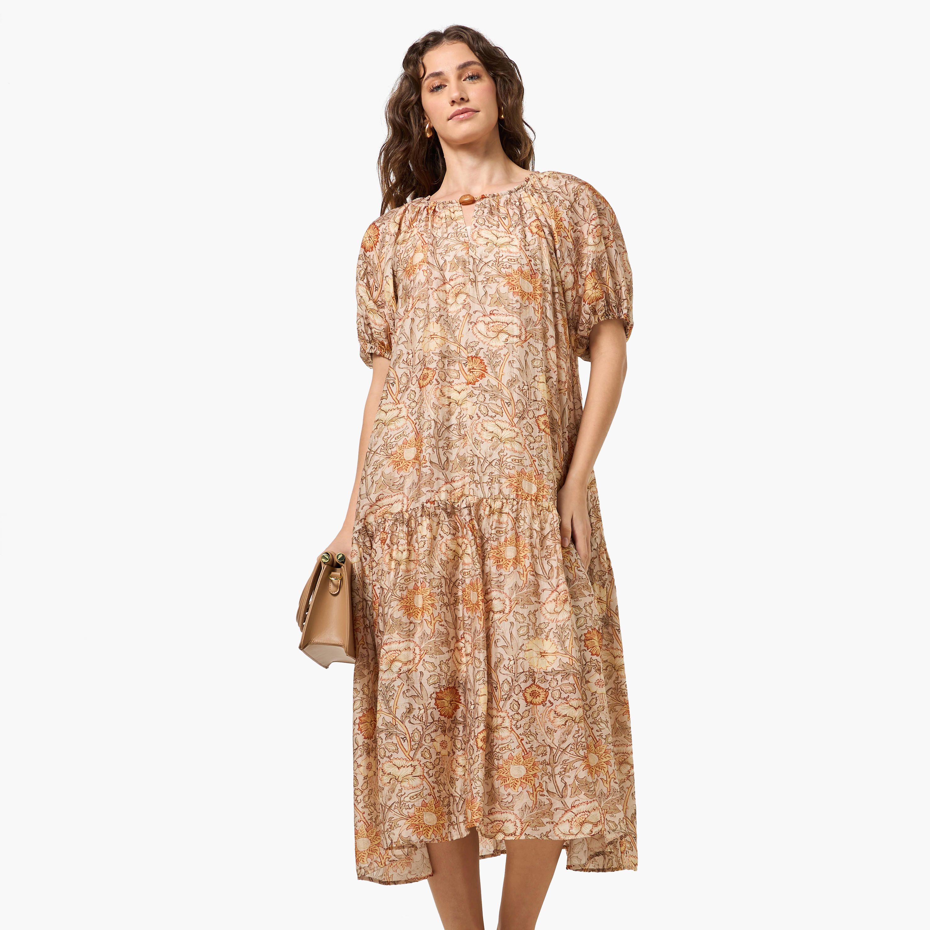 فستان بطبقات وطبعات زهرية للنساء-women-clothing-dresses-image-7
