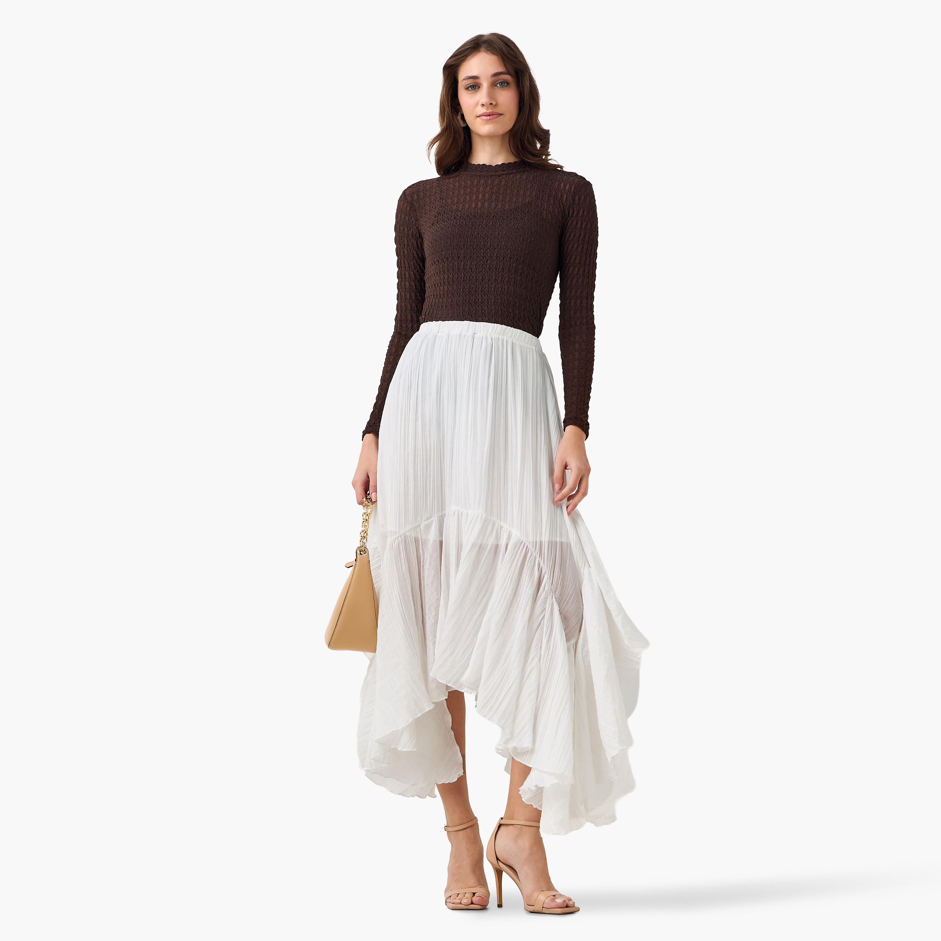 تنورة ميدي غير متماثلة بكشكش من أيكونيك-women-clothing-bottoms-skirts-image-2