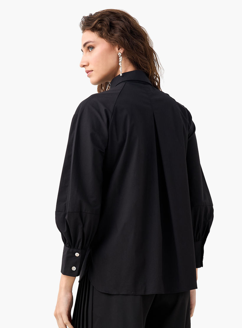 Relaxed Fit Shirt with Concealed Placket-women-clothing-shirtsandblouses-shirts-image-6