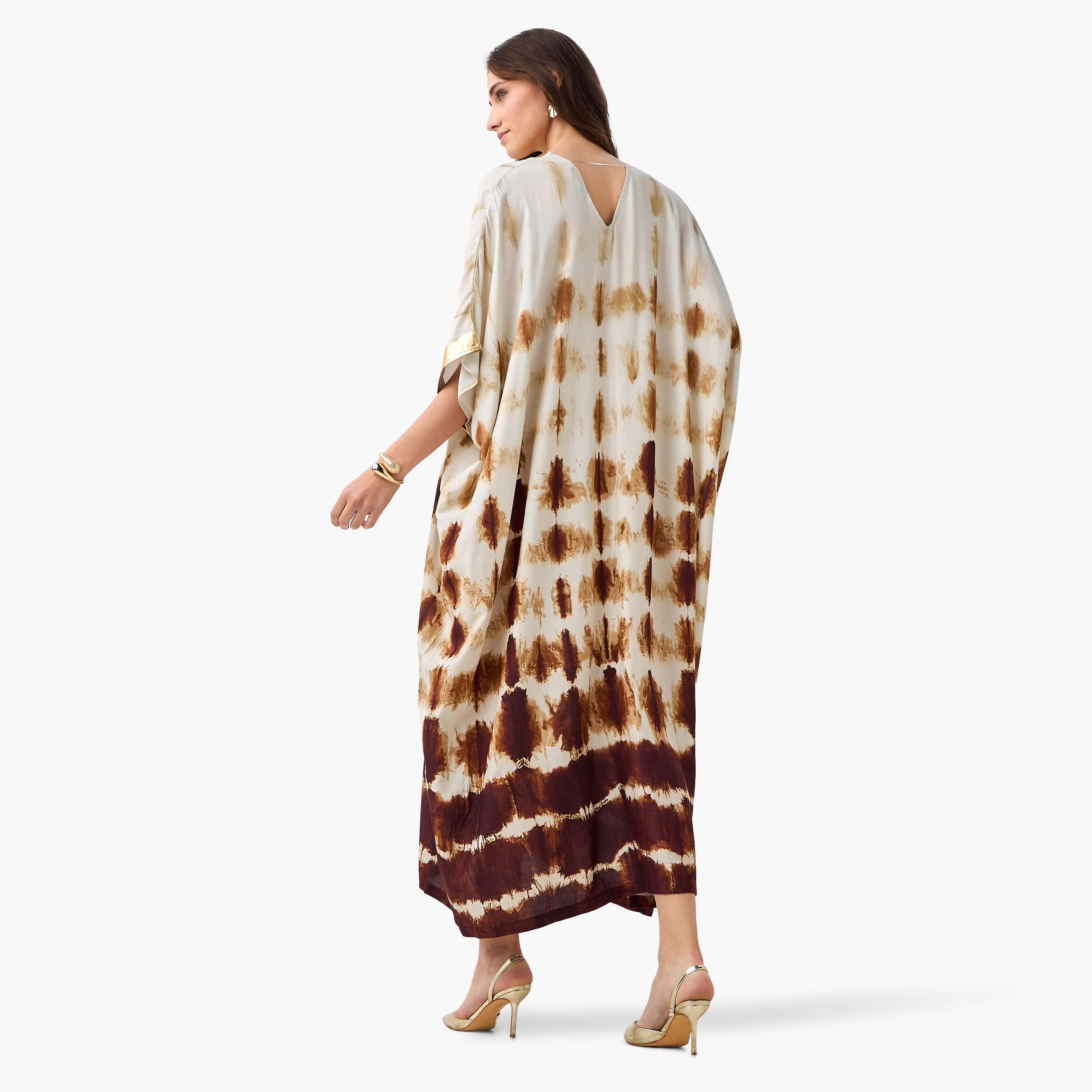 فستان قفطان بياقة V وطبعات-women-clothing-dresses-image-5