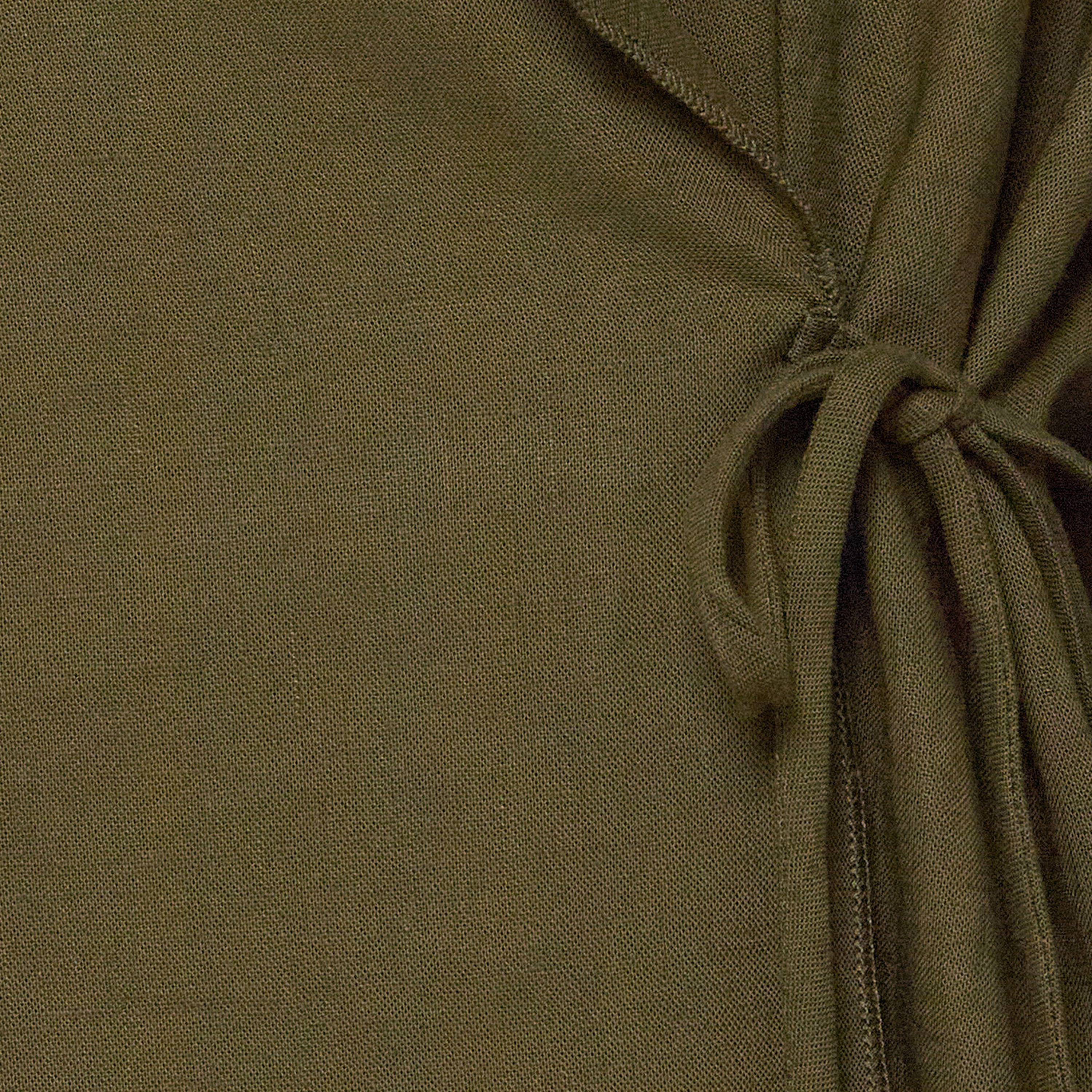 Relaxed Fit Linen Blend Wrap Top with Tie-Up Detail-women-clothing-shirtsandblouses-blouses-image-2