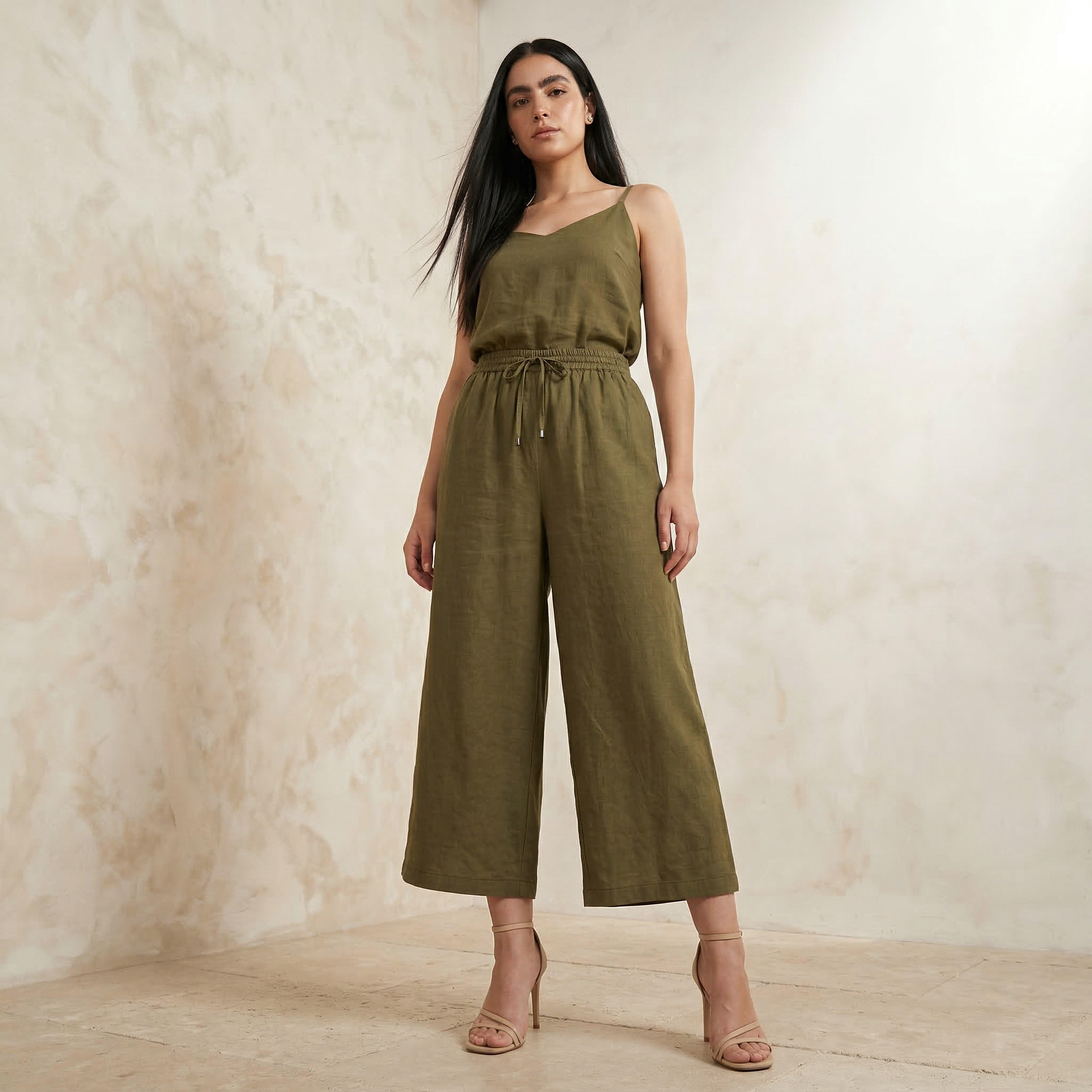 Wide Leg Textured Pants-women-clothing-bottoms-trousers-image-3