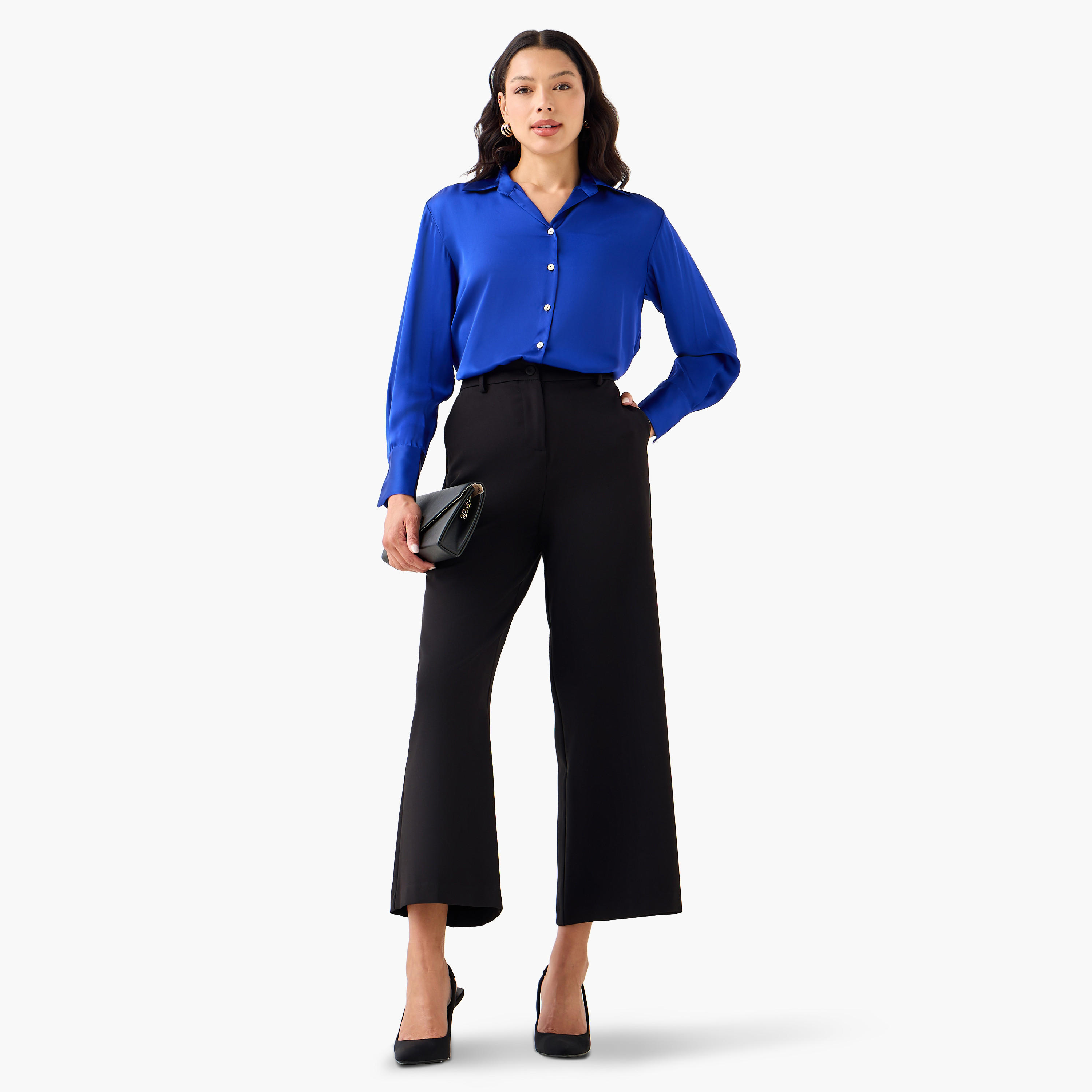 Regular Fit Polyester Shirt with Long Sleeves-women-clothing-shirtsandblouses-shirts-image-4