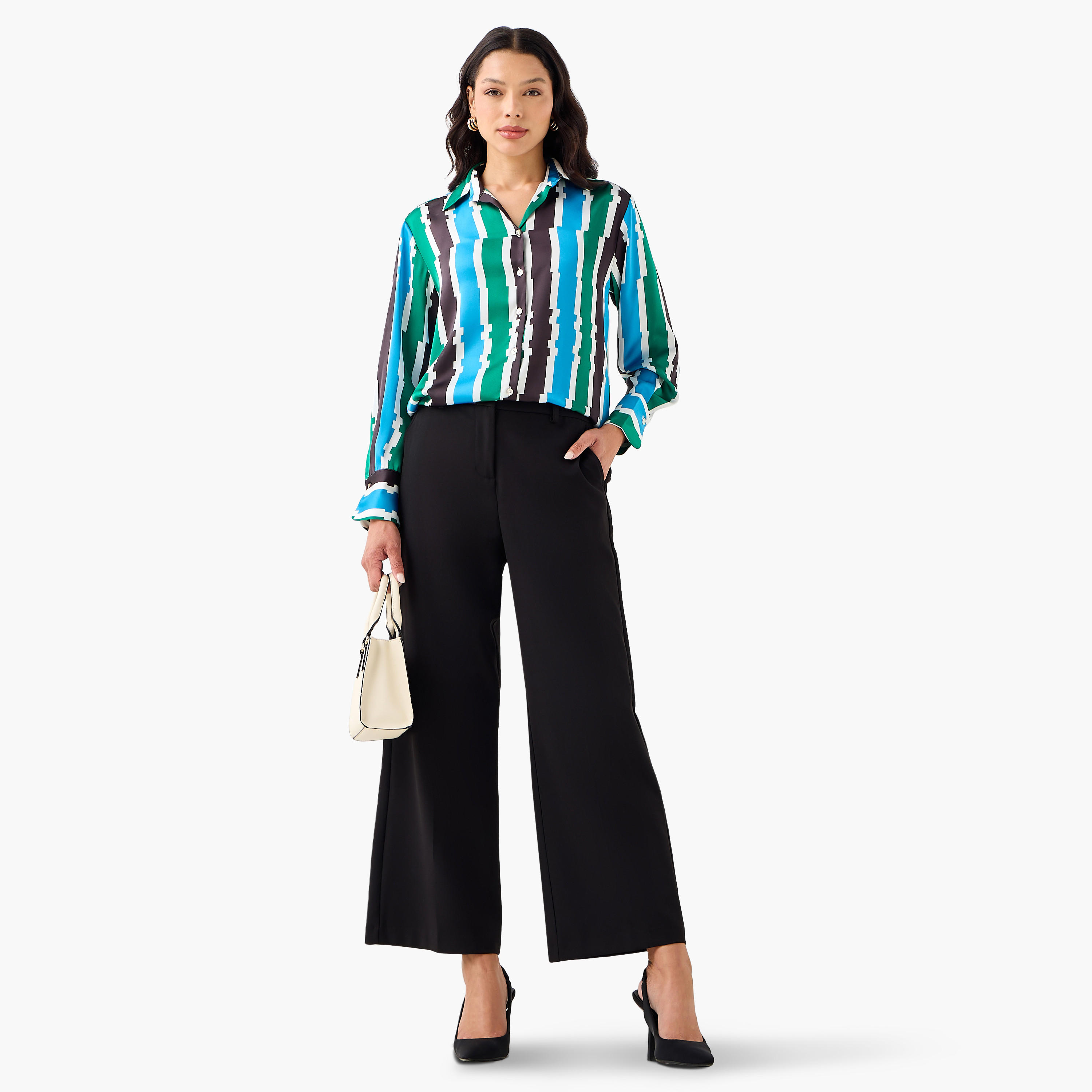 Regular Fit Polyester Shirt with Long Sleeves-women-clothing-shirtsandblouses-shirts-image-5