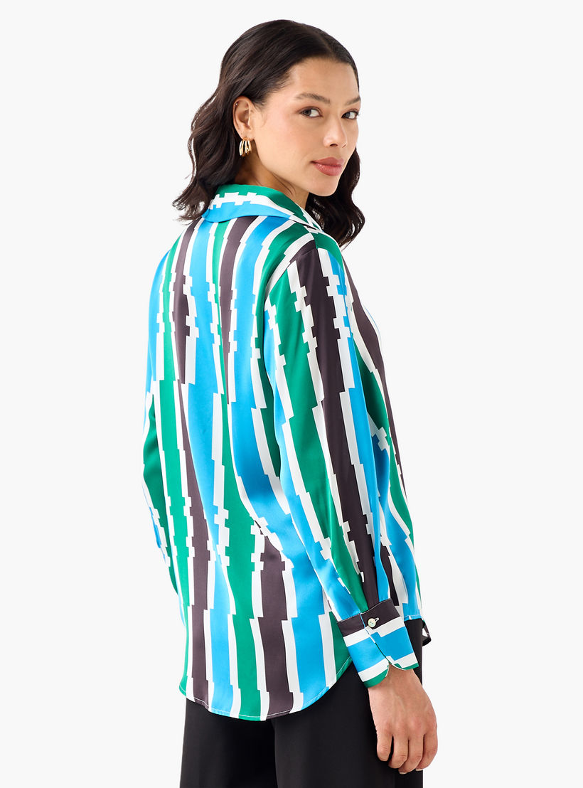 Regular Fit Polyester Shirt with Long Sleeves-women-clothing-shirtsandblouses-shirts-image-6