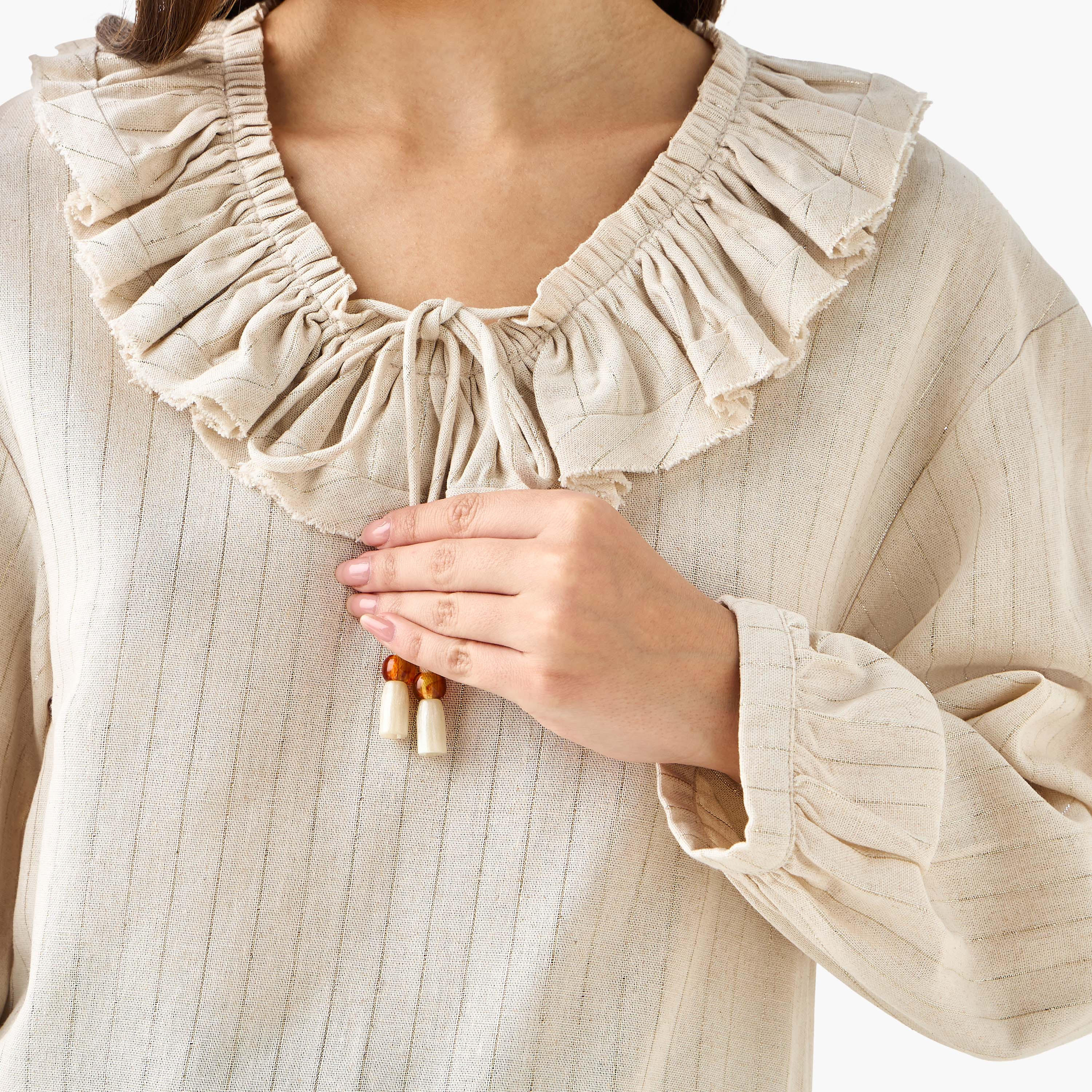 Relaxed Fit Top with Ruffles-women-clothing-shirtsandblouses-blouses-image-5