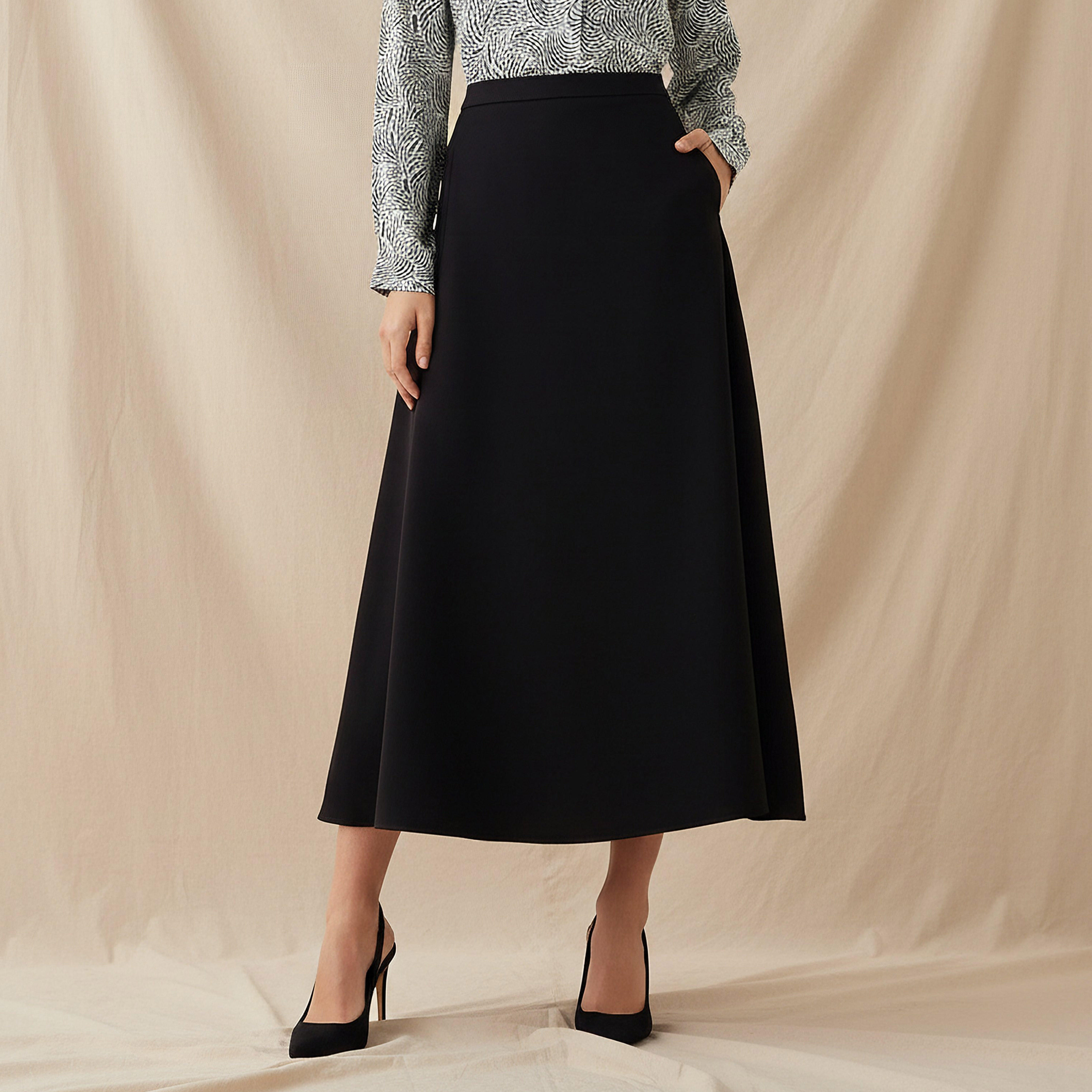 Maxi A-line Skirt with Pockets-women-clothing-bottoms-skirts-image-1