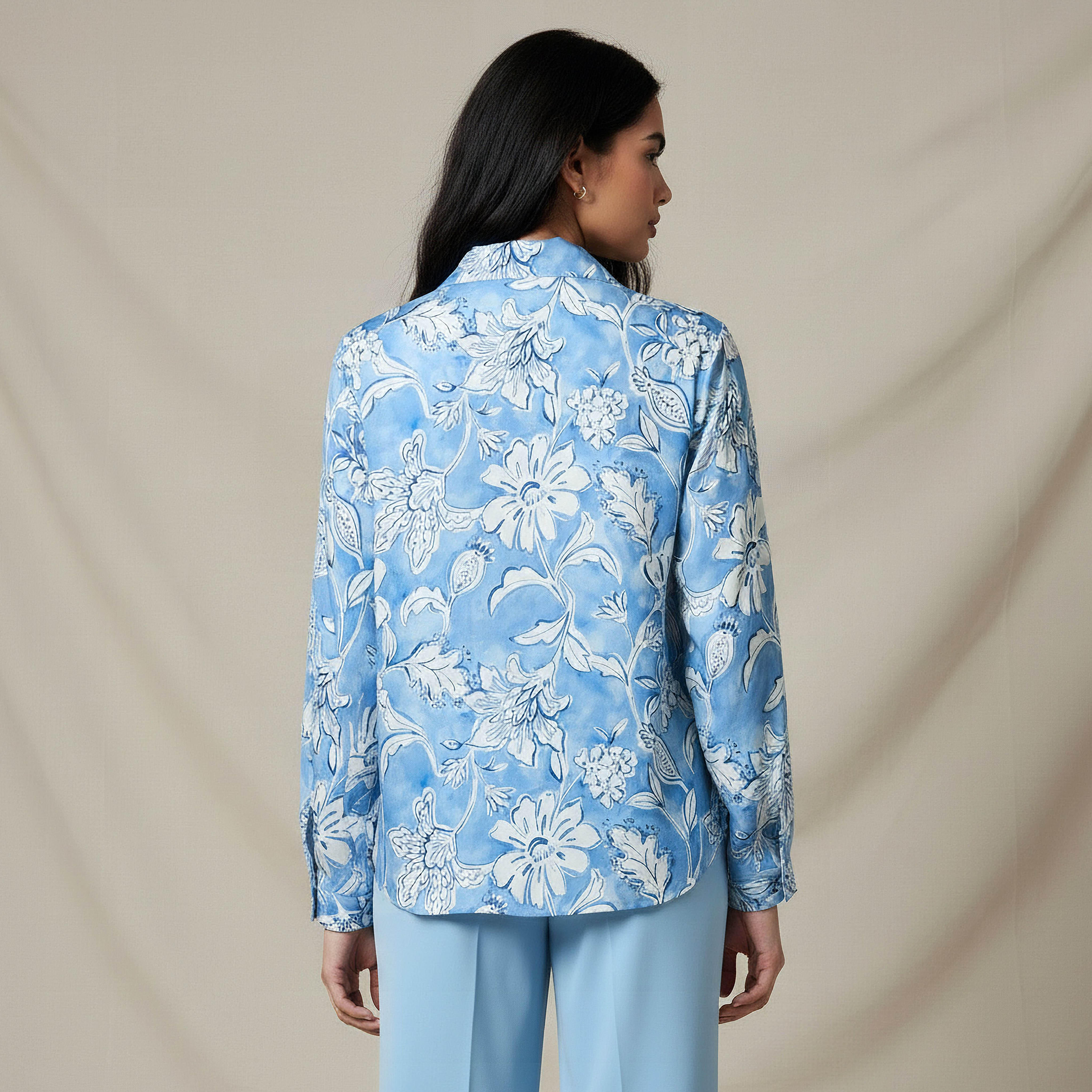 Relaxed Fit Shirt with Floral Print-women-clothing-shirtsandblouses-shirts-image-4