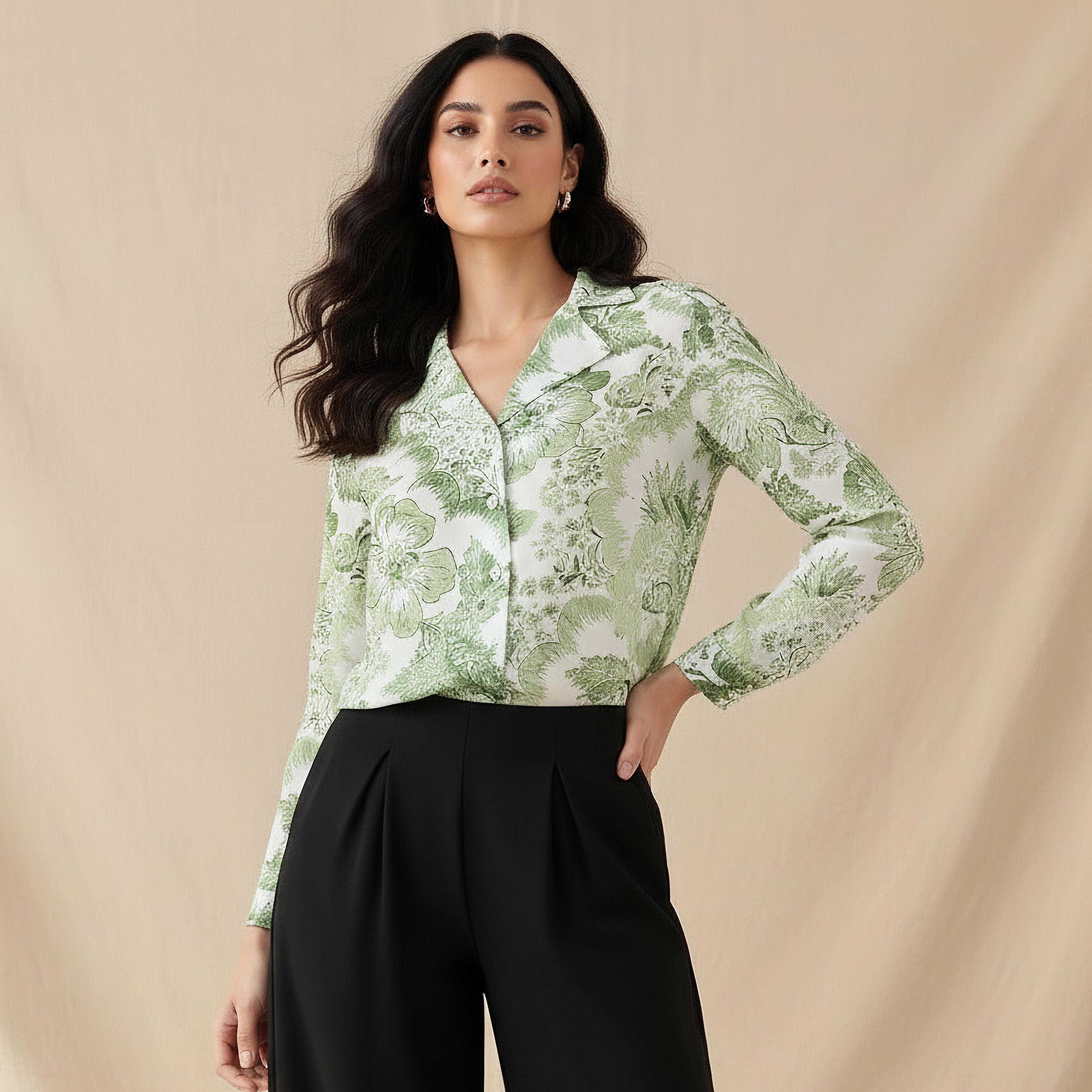 Relaxed Fit Shirt with Floral Print-women-clothing-shirtsandblouses-shirts-image-1