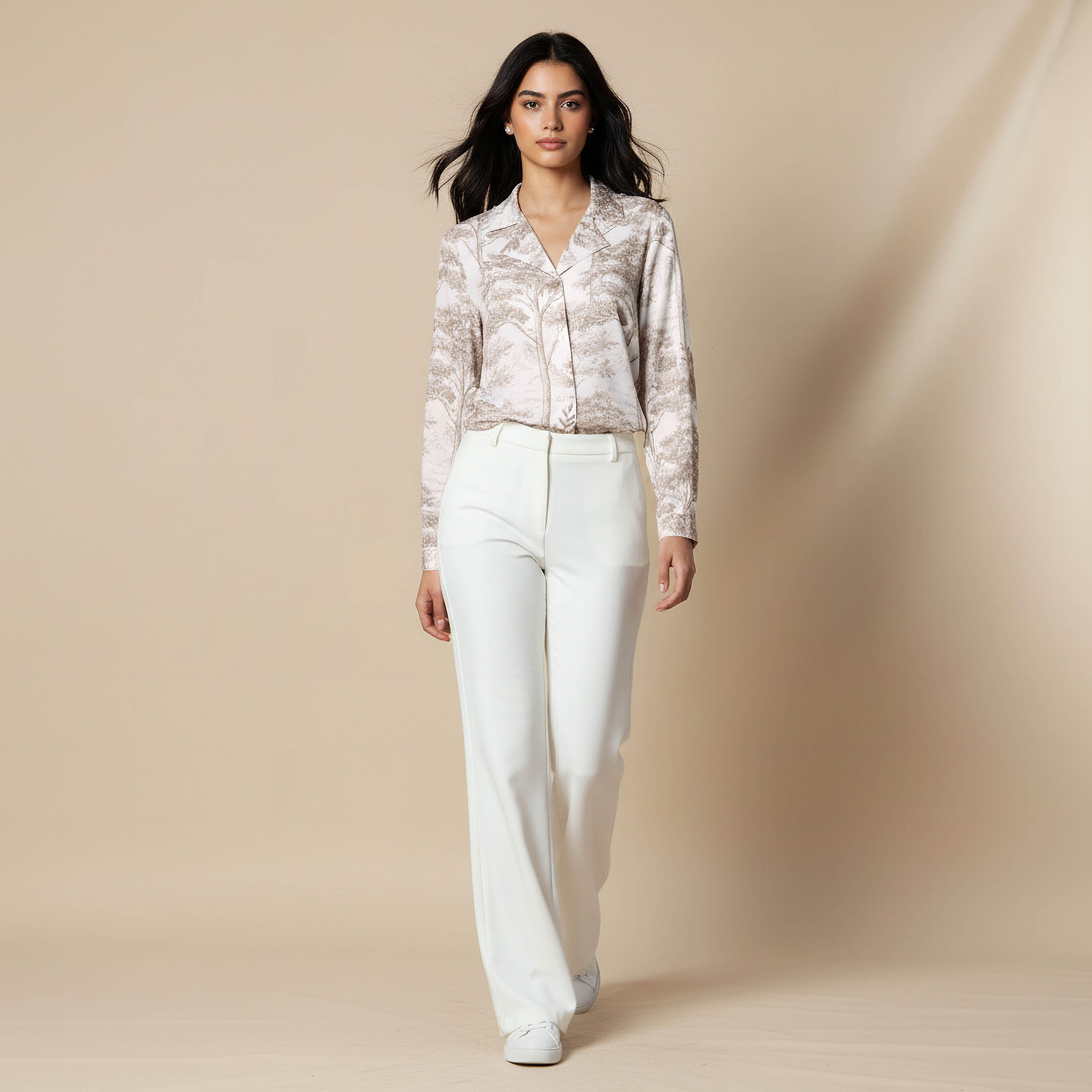 Relaxed Fit Shirt with Tree Print-women-clothing-shirtsandblouses-shirts-image-3