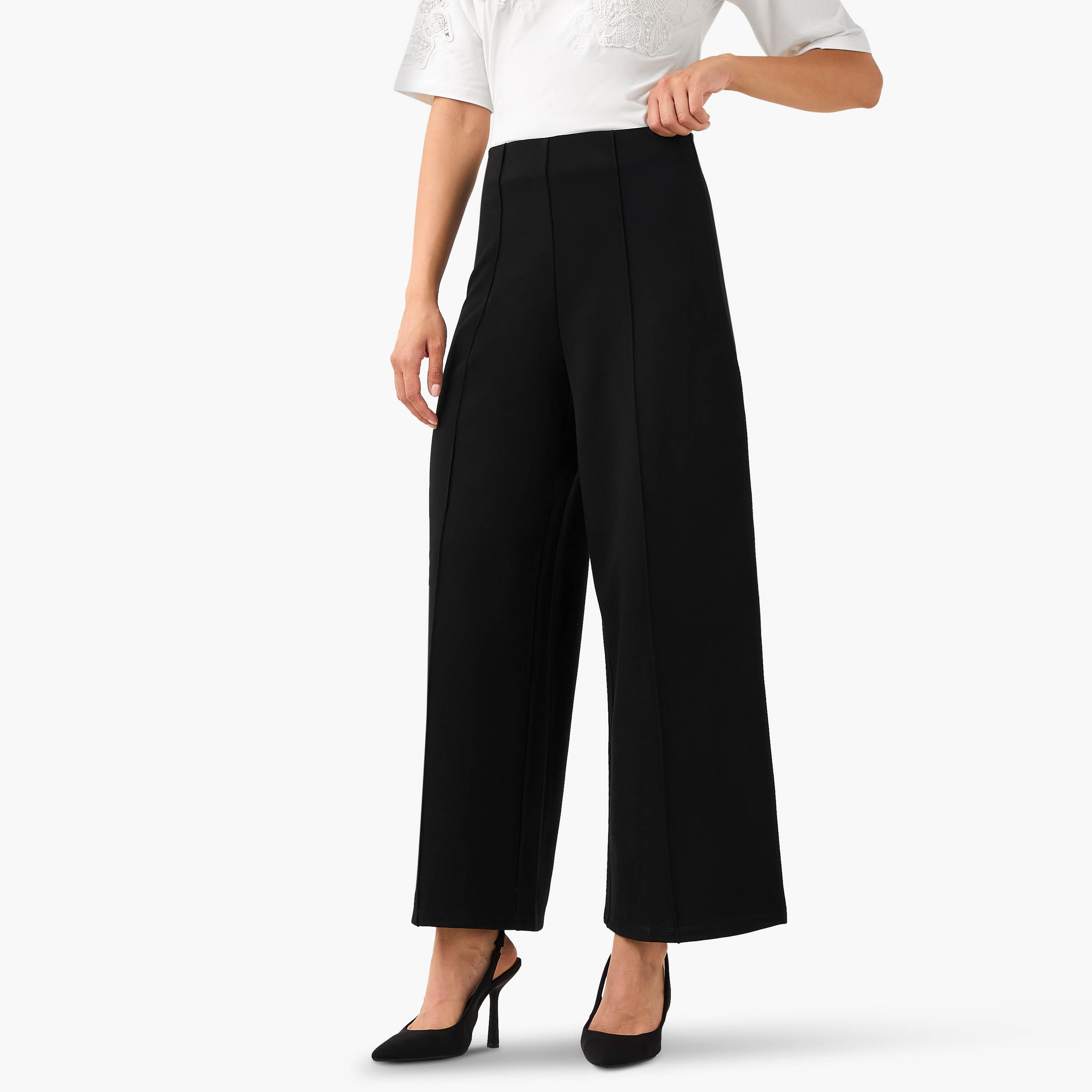 بنطلون واسع الساقين كامل الطول-women-clothing-bottoms-trousers-image-4