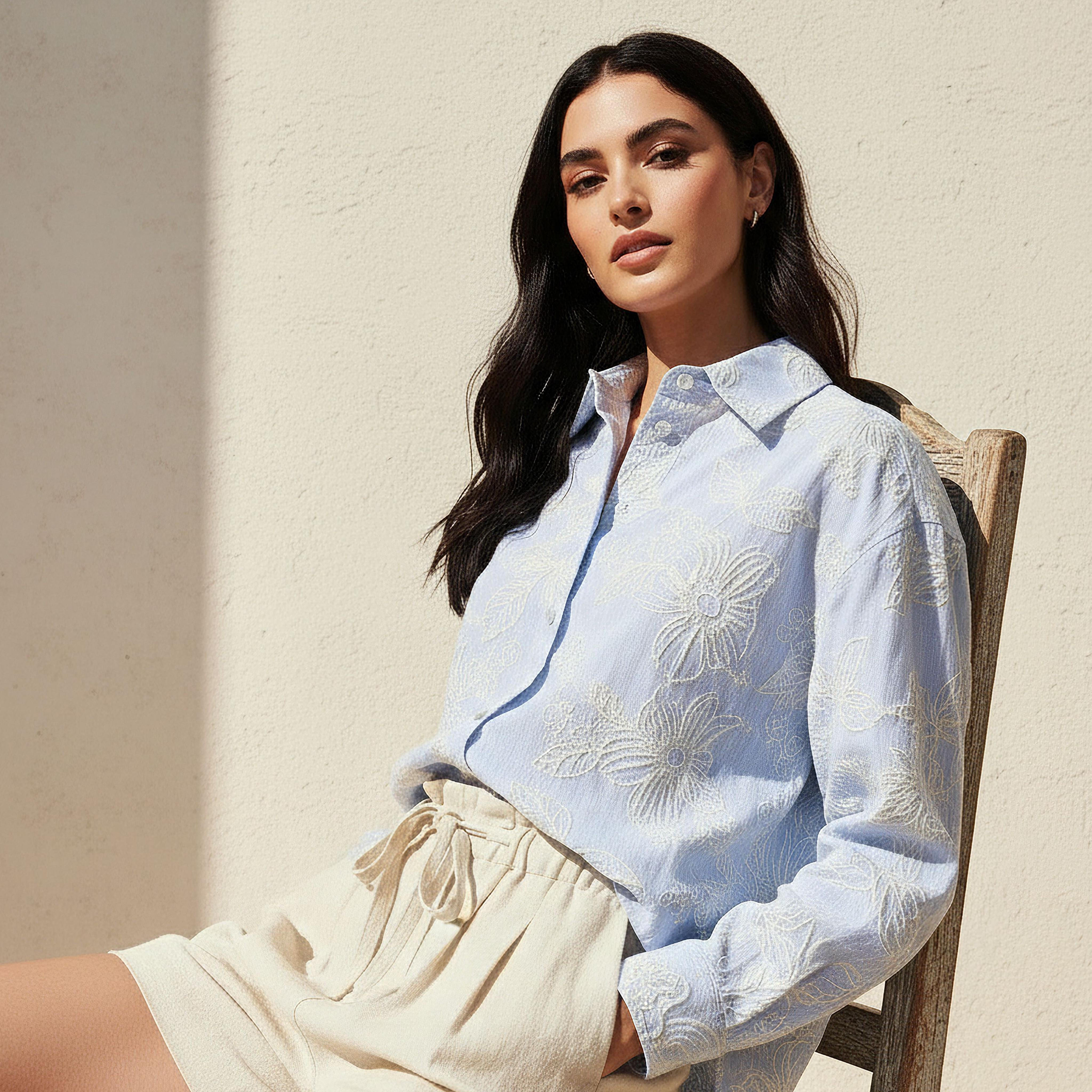 Shirt with Floral Embroidery-women-clothing-shirtsandblouses-shirts-image-5