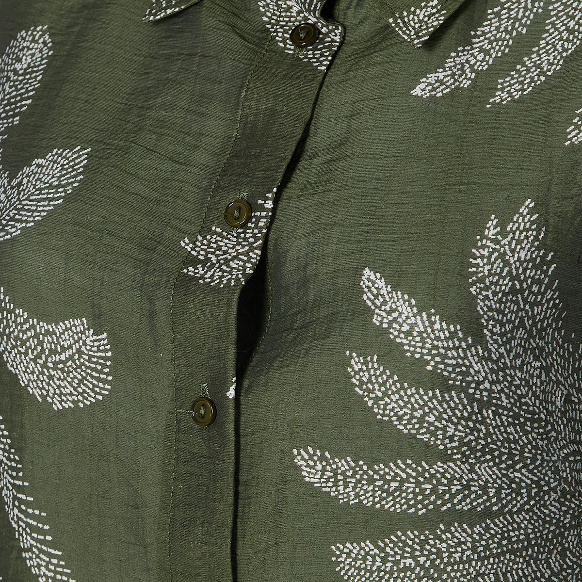 Relaxed Fit Shirt with Leaf Print-women-clothing-shirtsandblouses-shirts-image-2