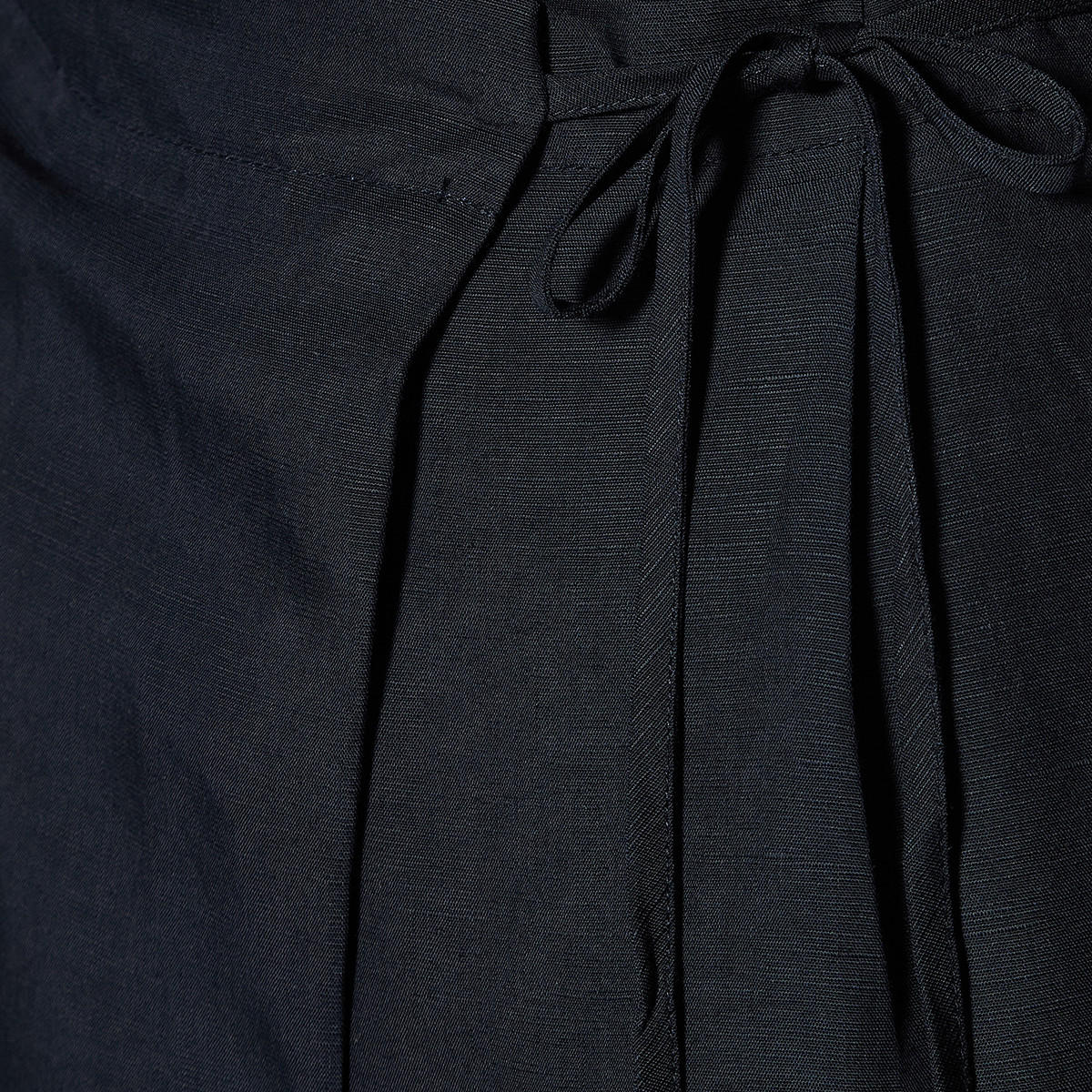 Relaxed Fit Tie-Up Detail Linen Blend Pants-women-clothing-coordsets-image-2