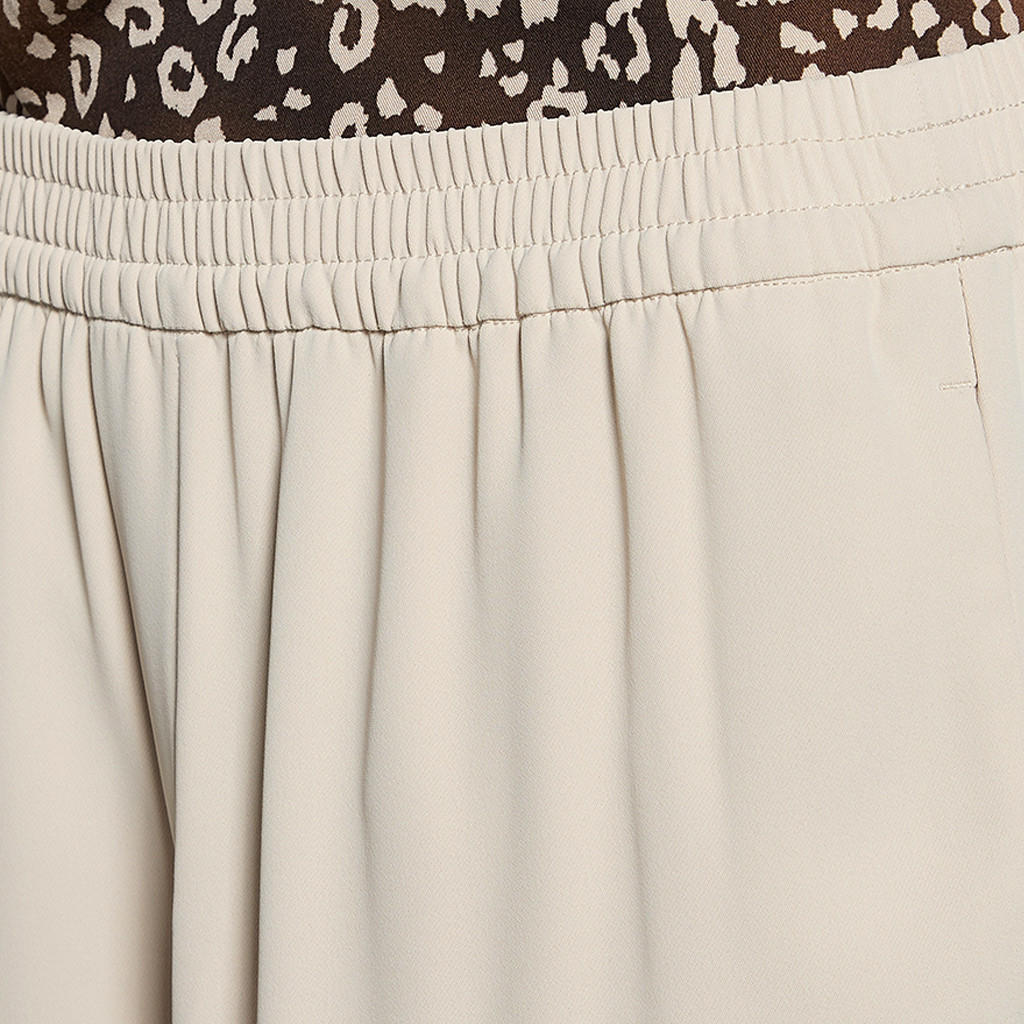 بنطلون بقصة مستقيمة وخصر مطاطي-women-clothing-bottoms-trousers-image-3
