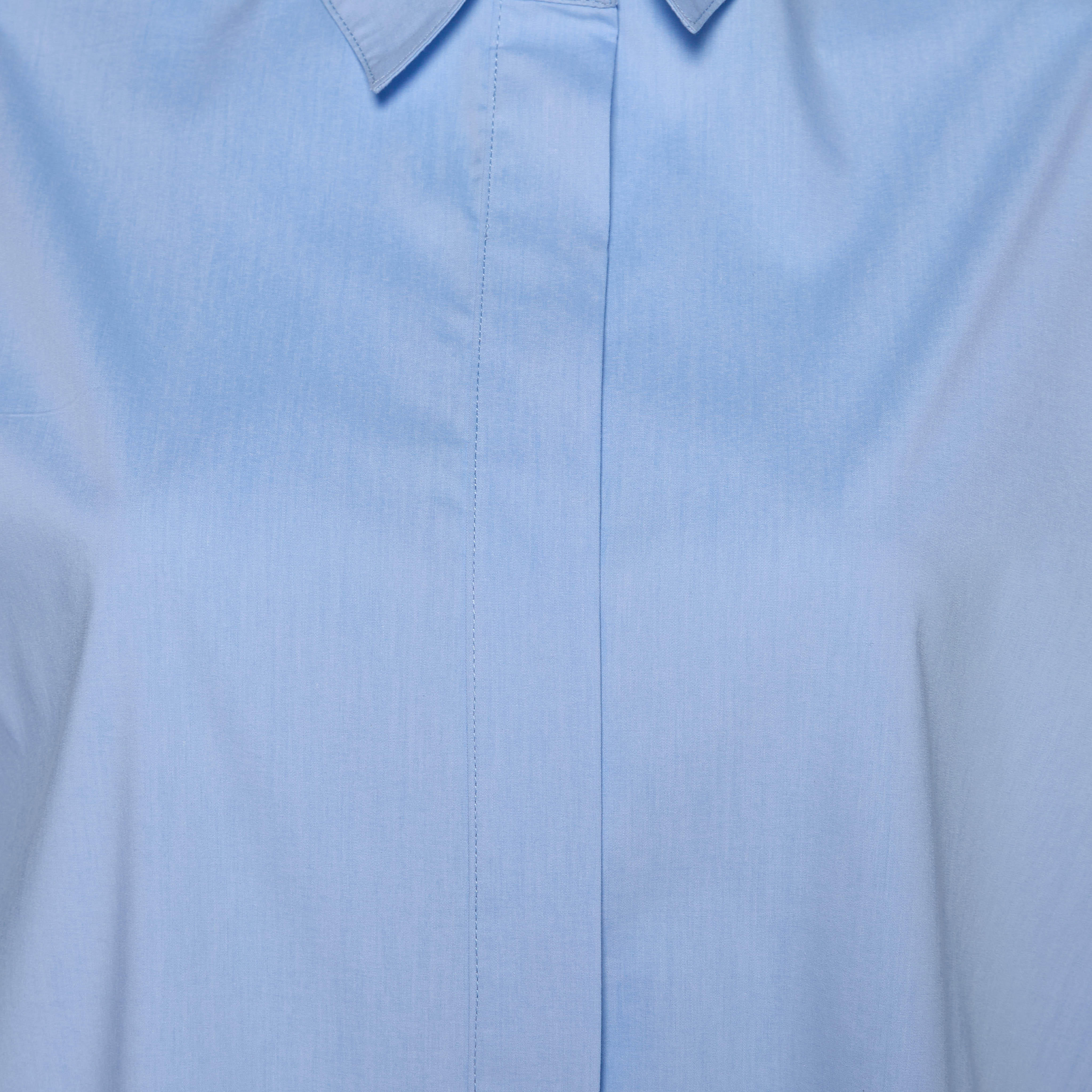 Oversized Poplin Shirt with High-Low Hemline-women-clothing-shirtsandblouses-shirts-image-2
